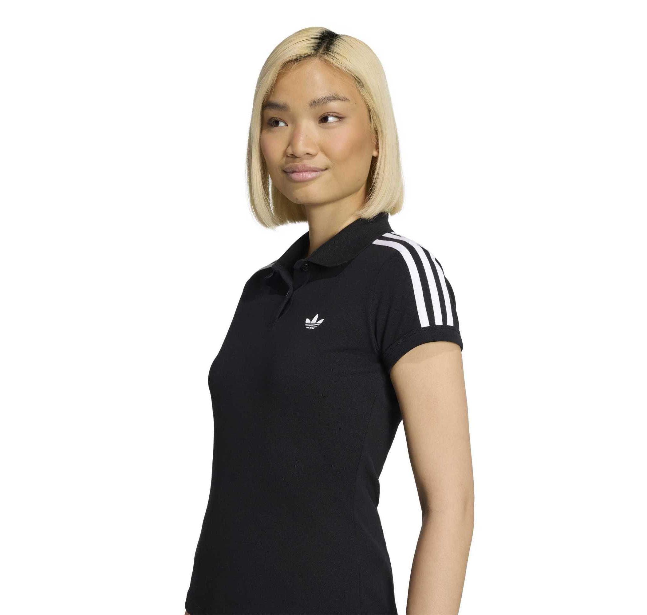 adidas adidas 3S Polo Kadın T-Shirt Siyah - 3