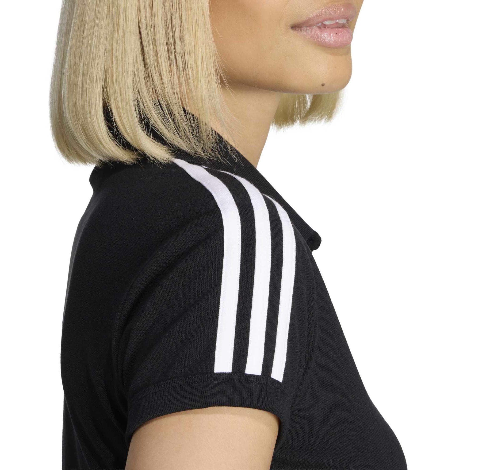 adidas adidas 3S Polo Kadın T-Shirt Siyah - 4