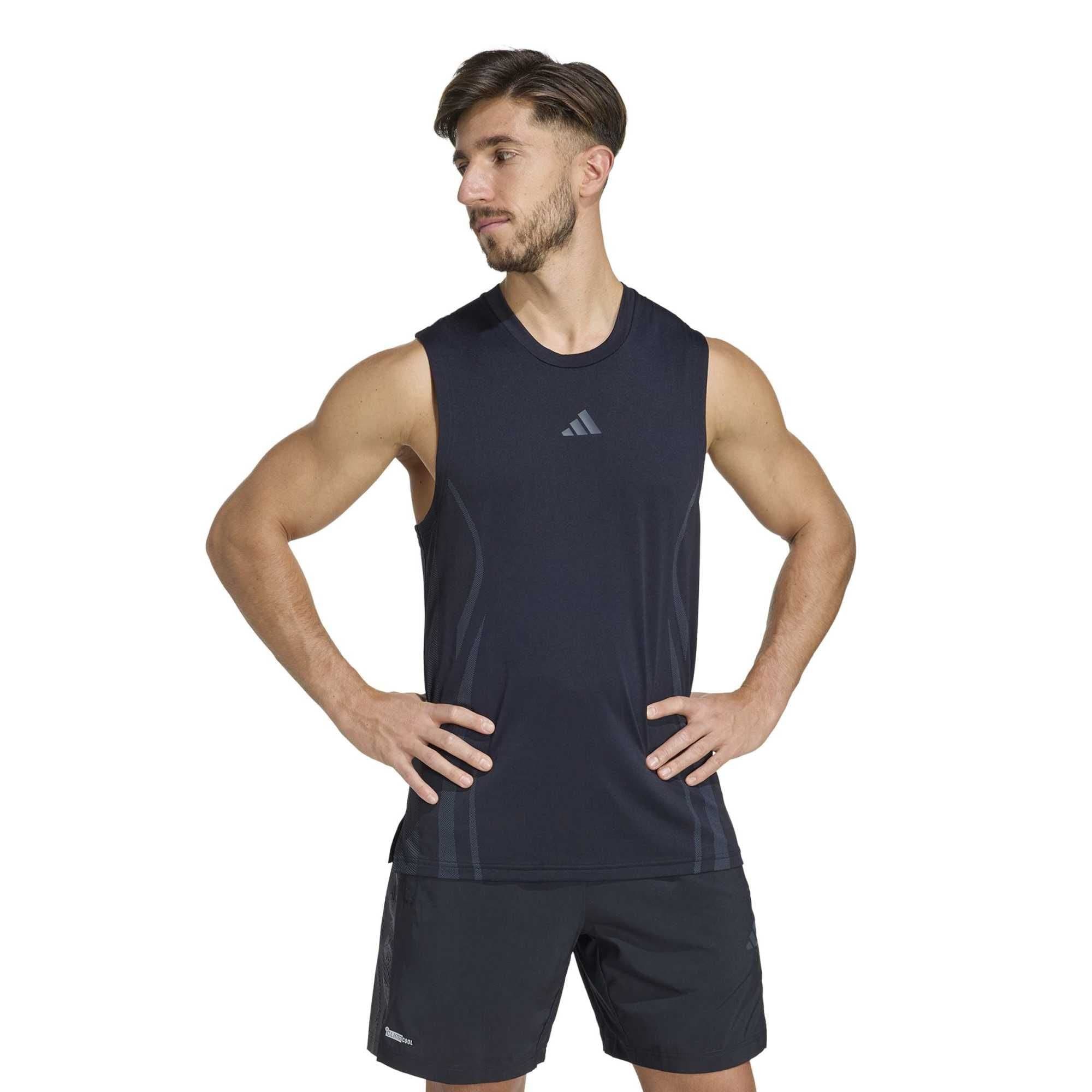 adidas adidas Aırchıll Tank Erkek T-Shirt Siyah