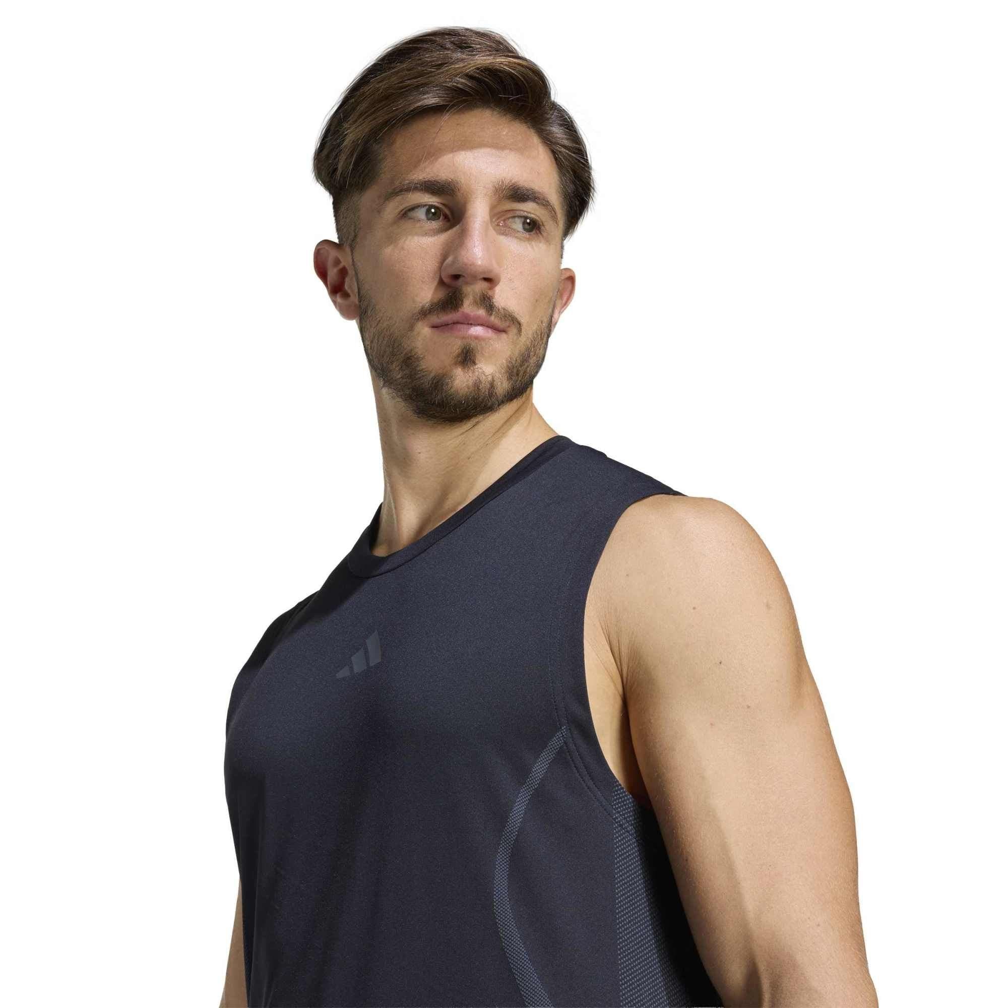 adidas adidas Aırchıll Tank Erkek T-Shirt Siyah - 3