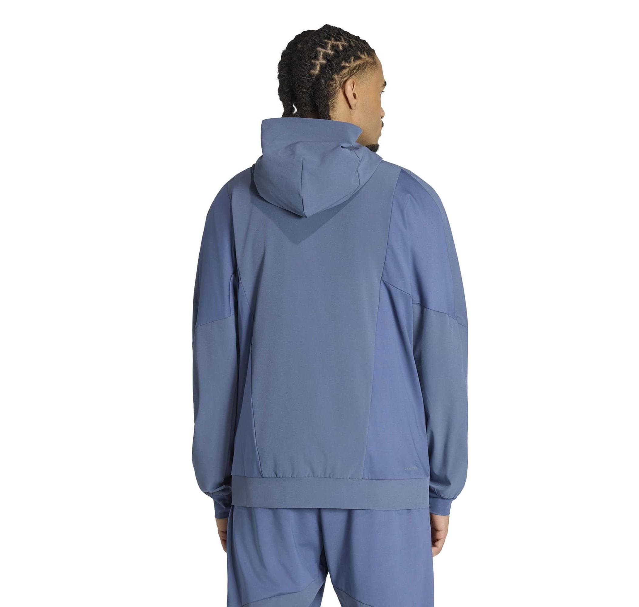 adidas adidas D4T Hybrıd Fz H Erkek Ceket Mavi - 2