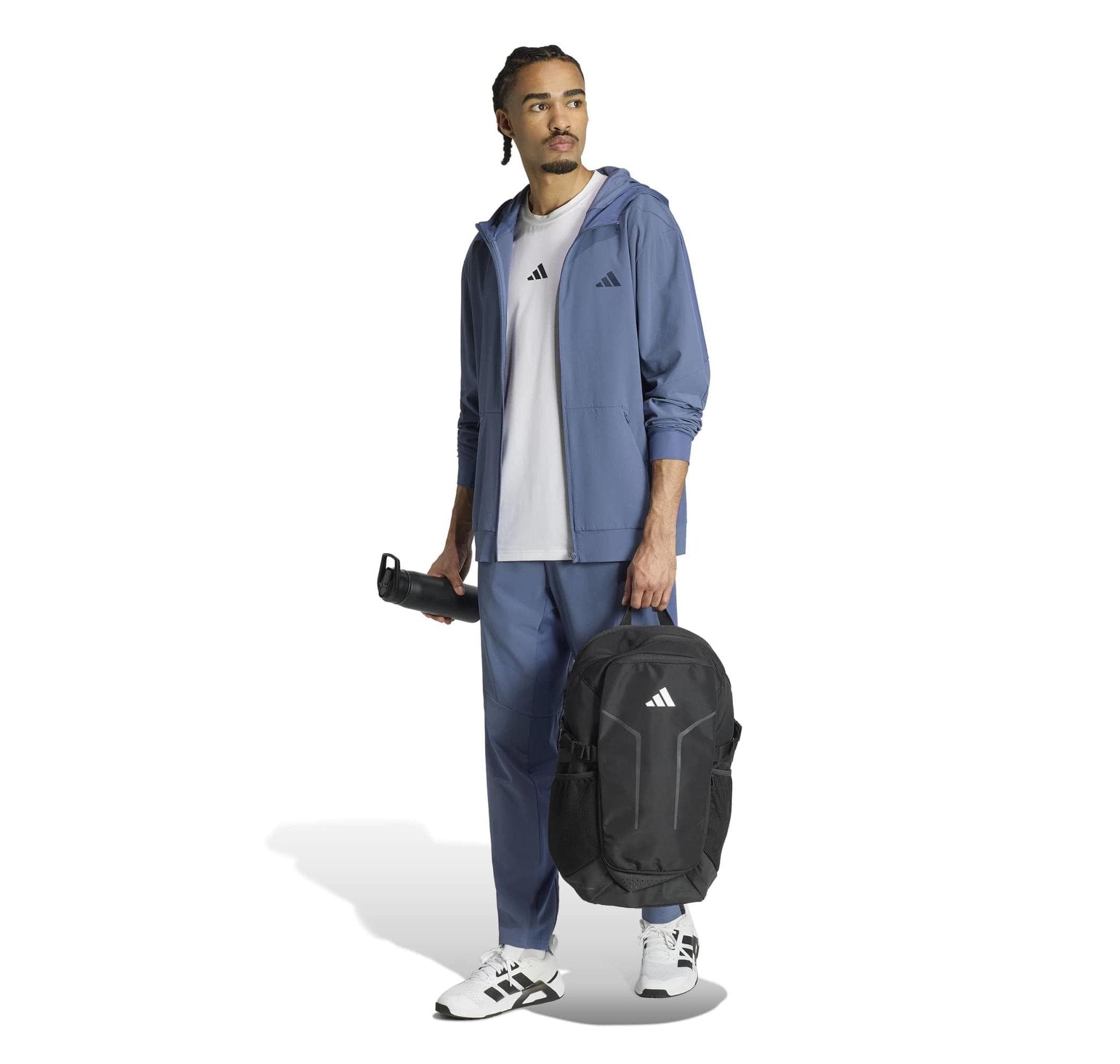 adidas adidas D4T Hybrıd Fz H Erkek Ceket Mavi - 4