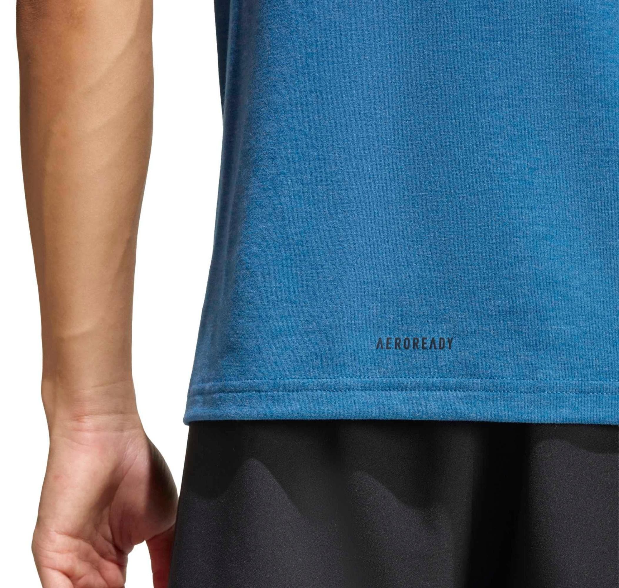 adidas adidas D4T Tee Erkek T-Shirt Mavi - 4