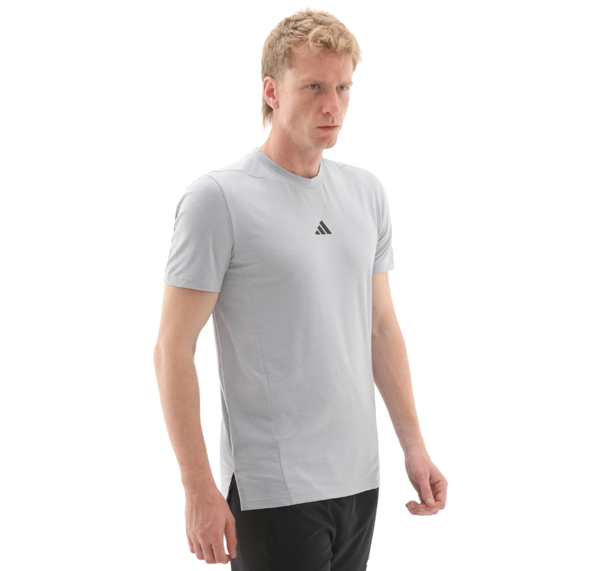 adidas adidas D4T Tee Erkek T-Shirt Gri - 2