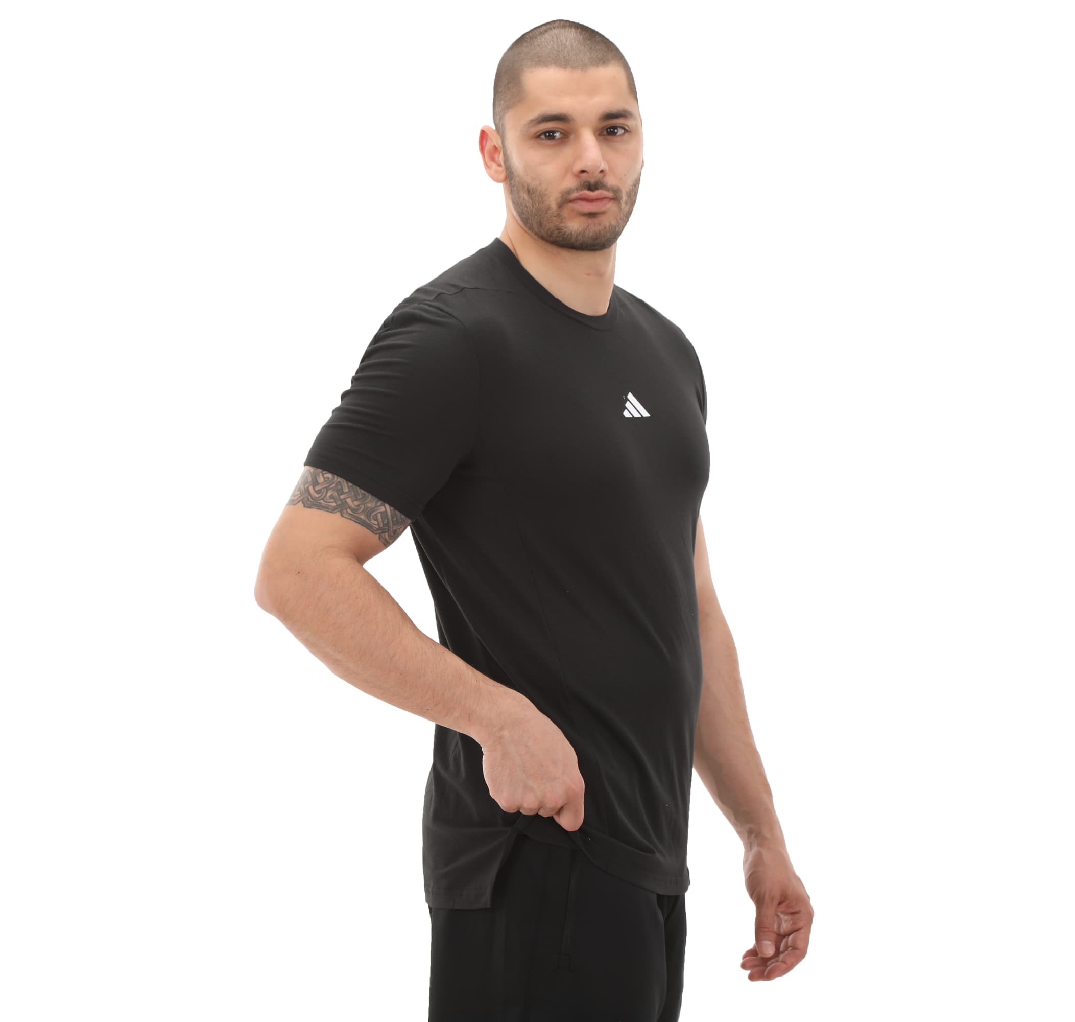 adidas adidas D4T Tee Erkek T-Shirt Siyah - 2