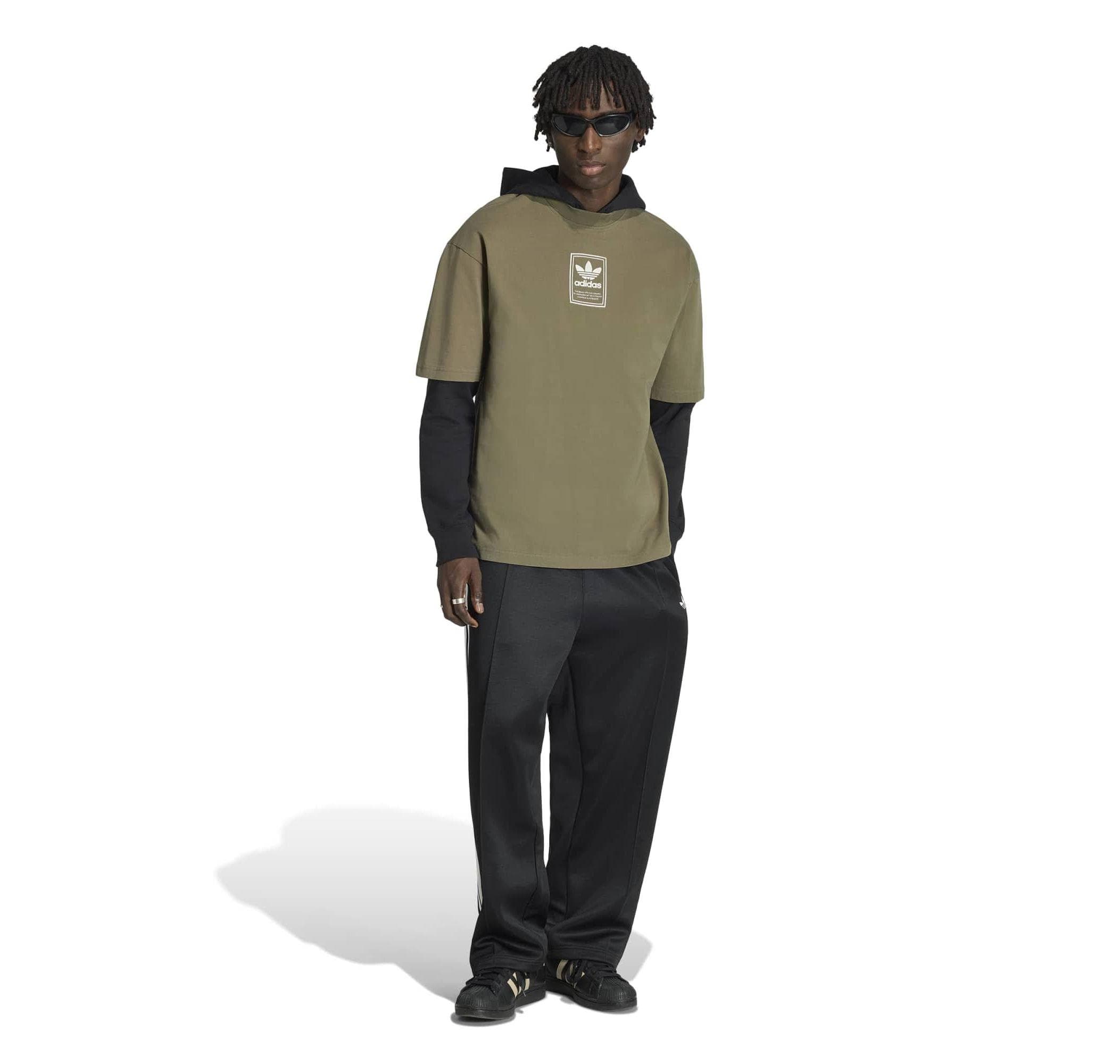 adidas adidas Elevated Gfx Te Erkek T-Shirt Haki - 5