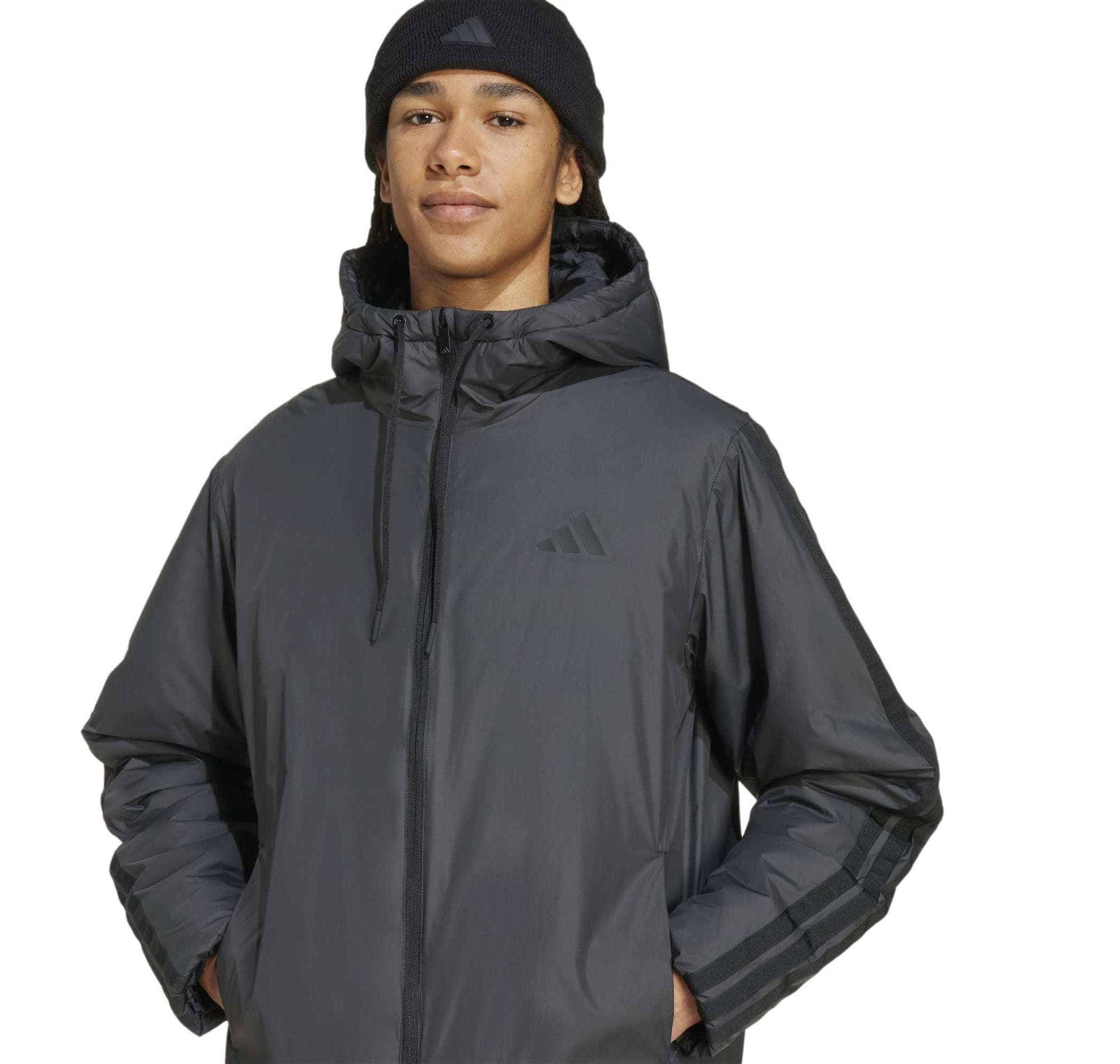 adidas adidas Ess 3S Ins Hd J Erkek Mont Siyah - 3