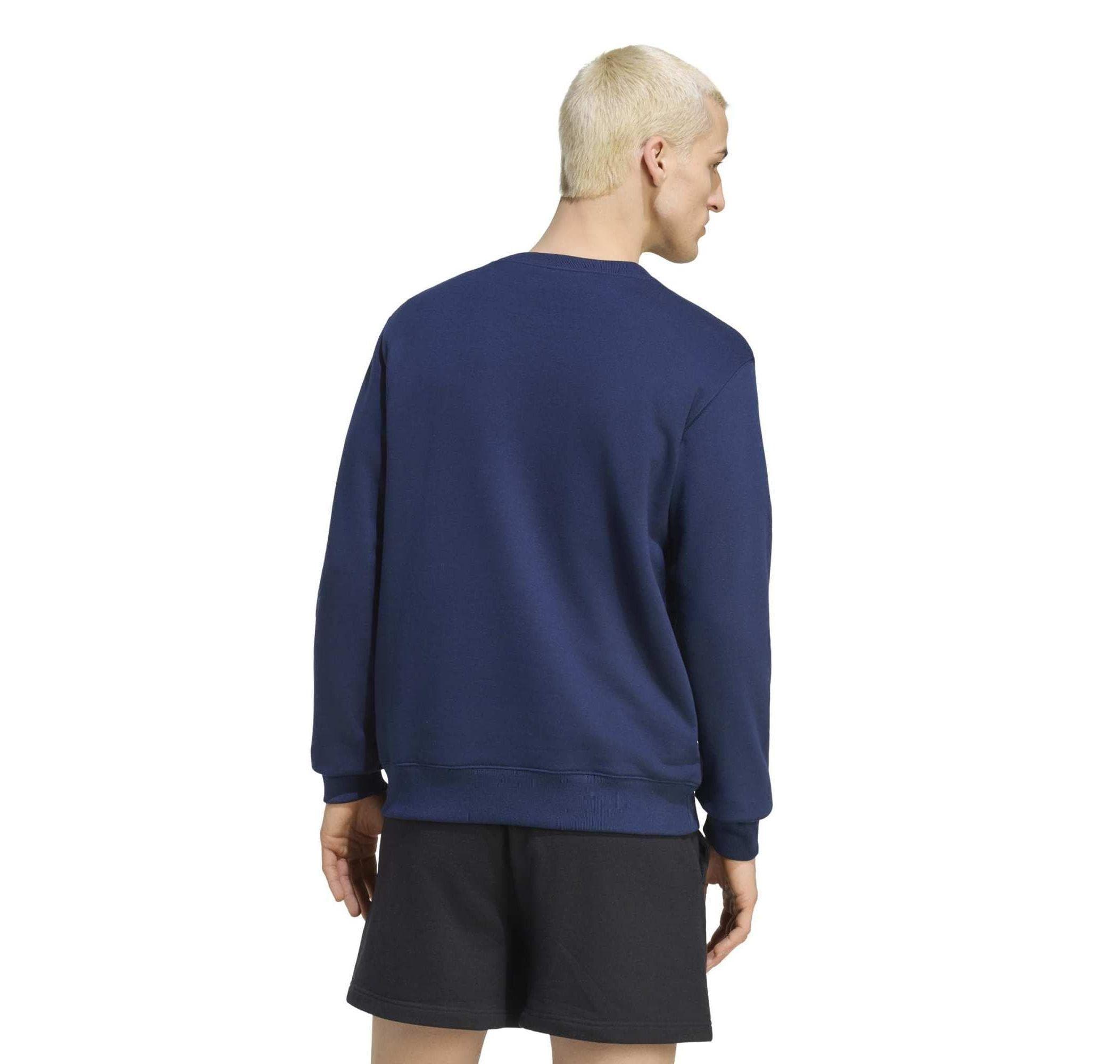 adidas adidas Ess Crew Ft Erkek Sweatshirt Mavi - 2
