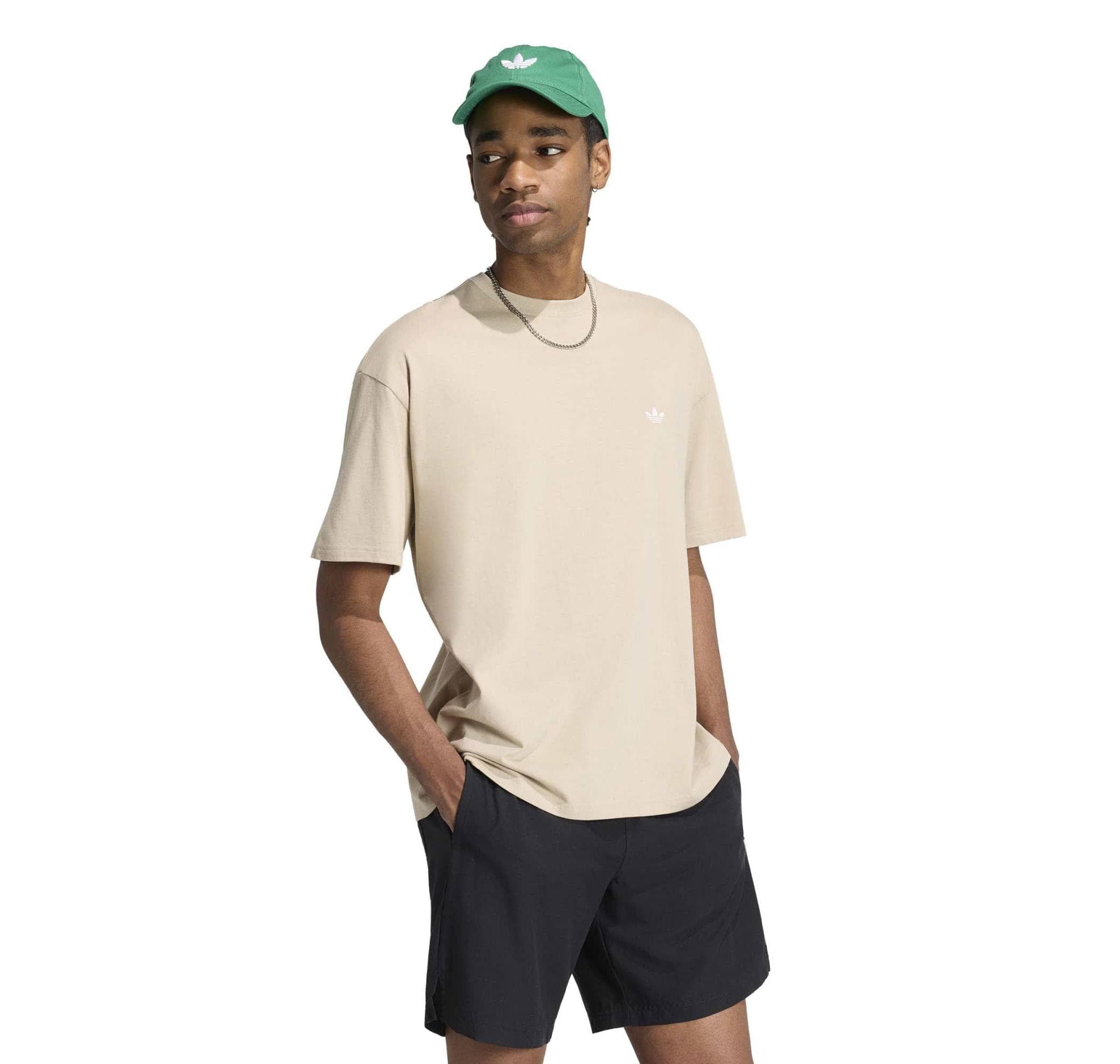 adidas adidas Ess Loose Tee Erkek T-Shirt Bej