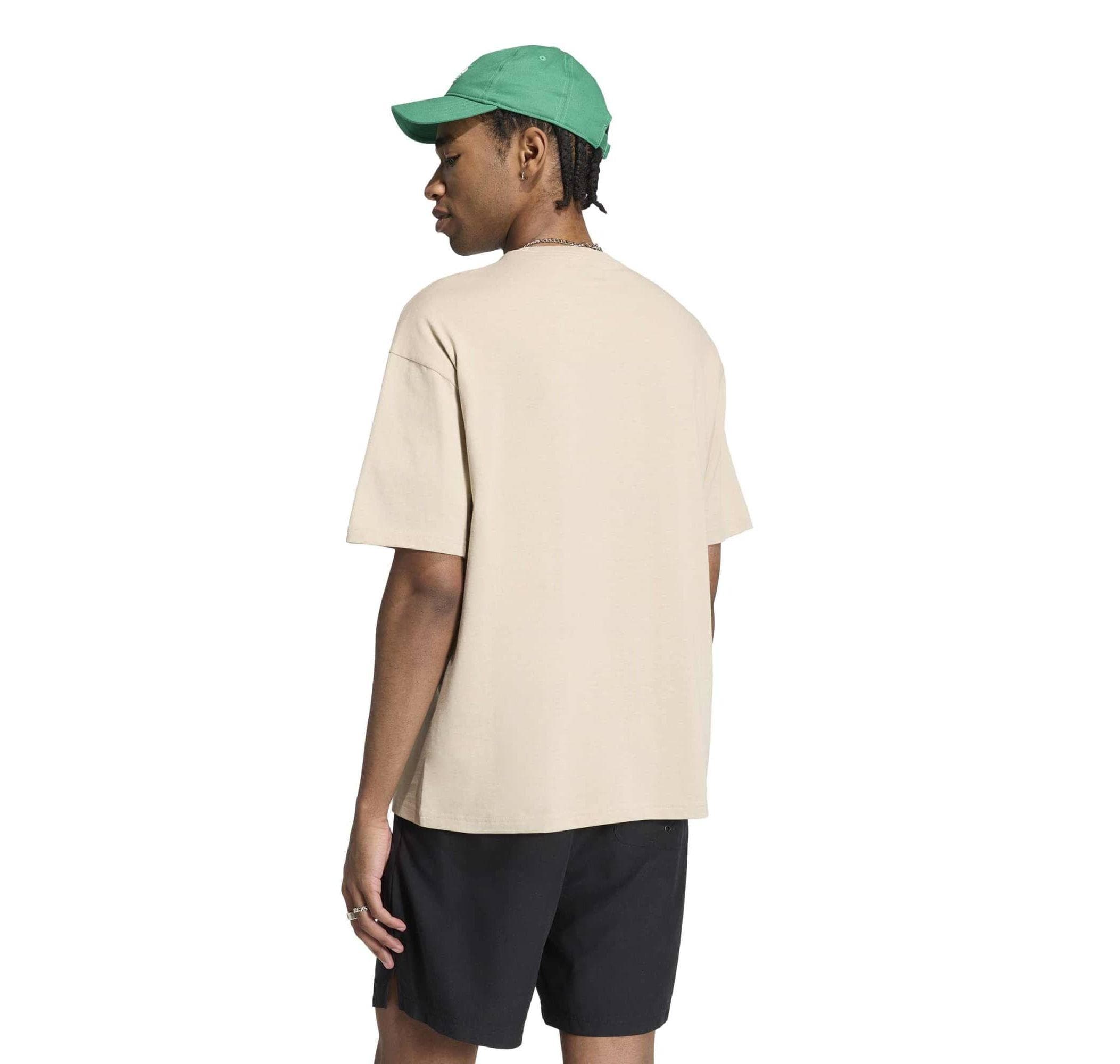 adidas adidas Ess Loose Tee Erkek T-Shirt Bej - 2