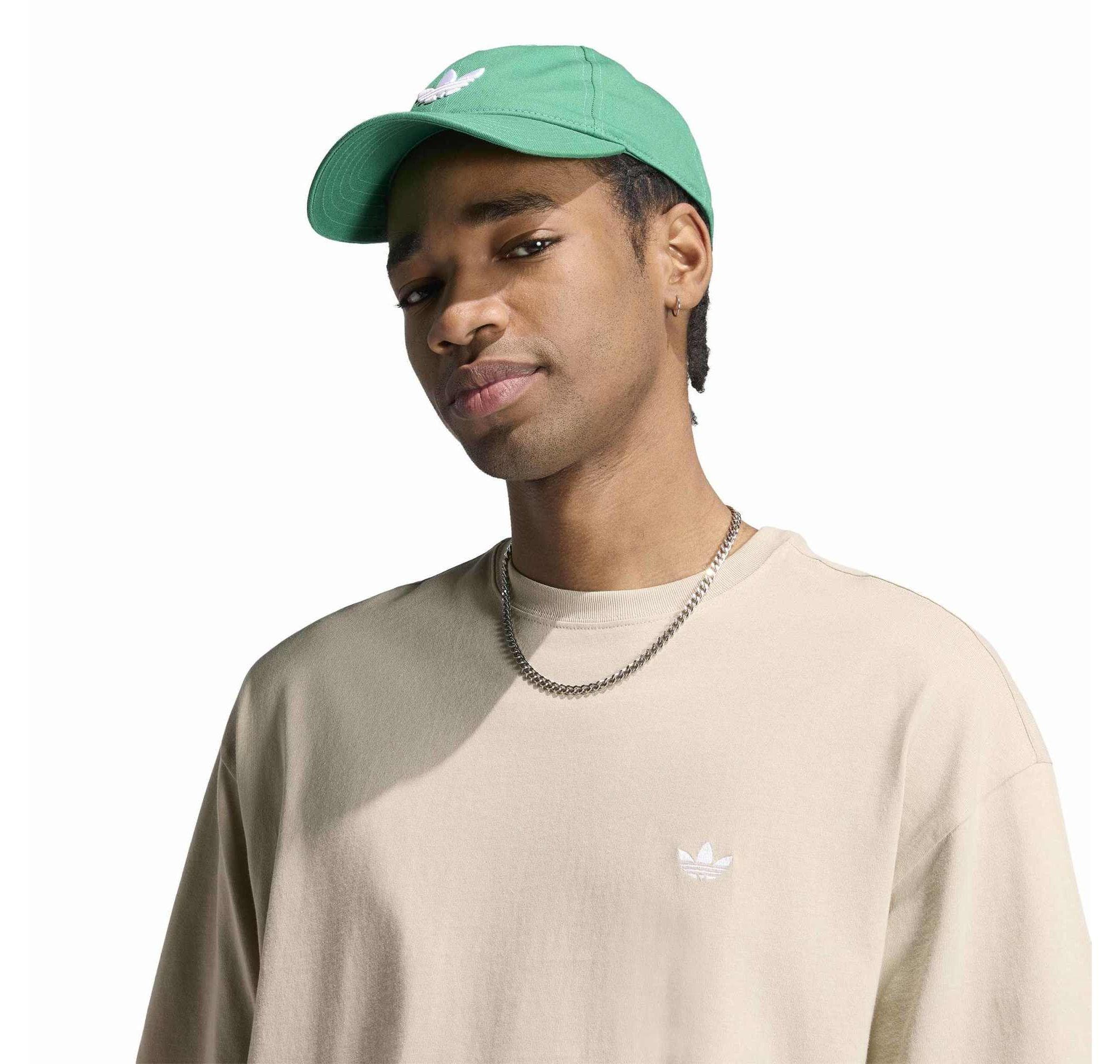 adidas adidas Ess Loose Tee Erkek T-Shirt Bej - 4