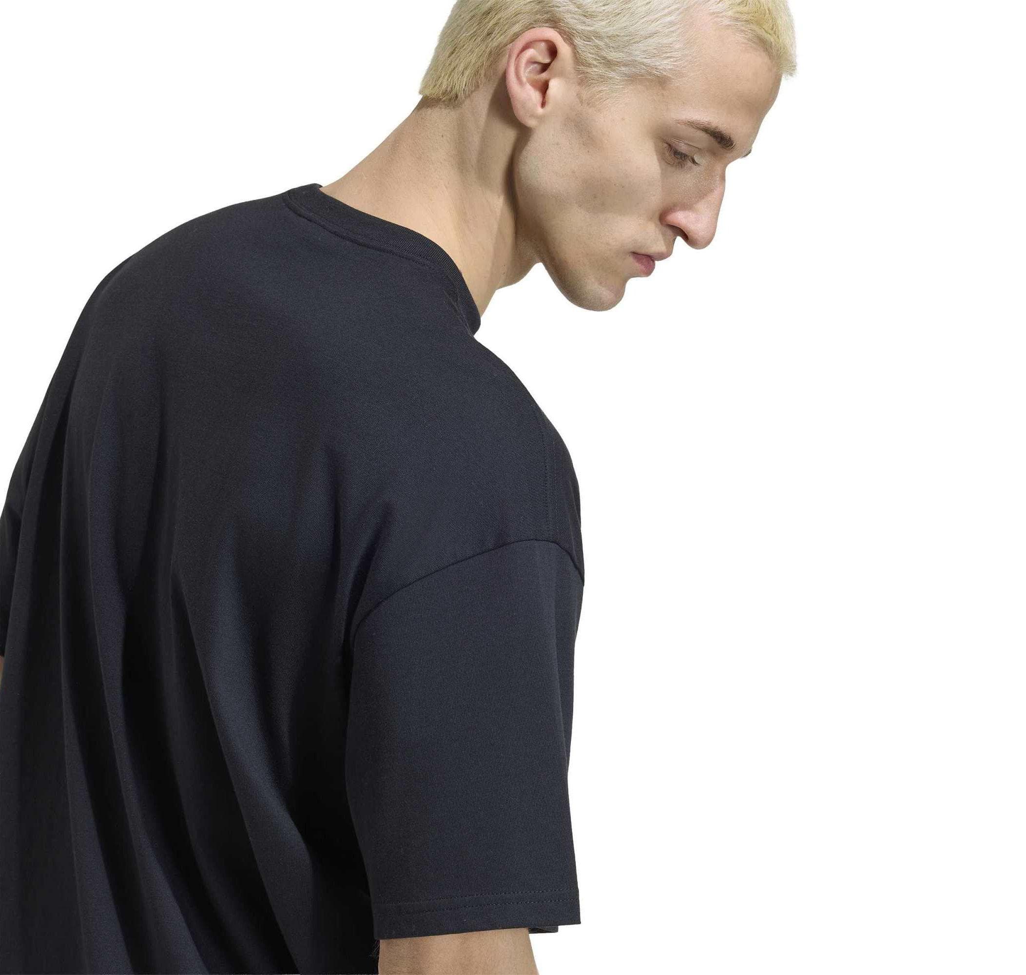 adidas adidas Ess Loose Tee Erkek T-Shirt Siyah - 5