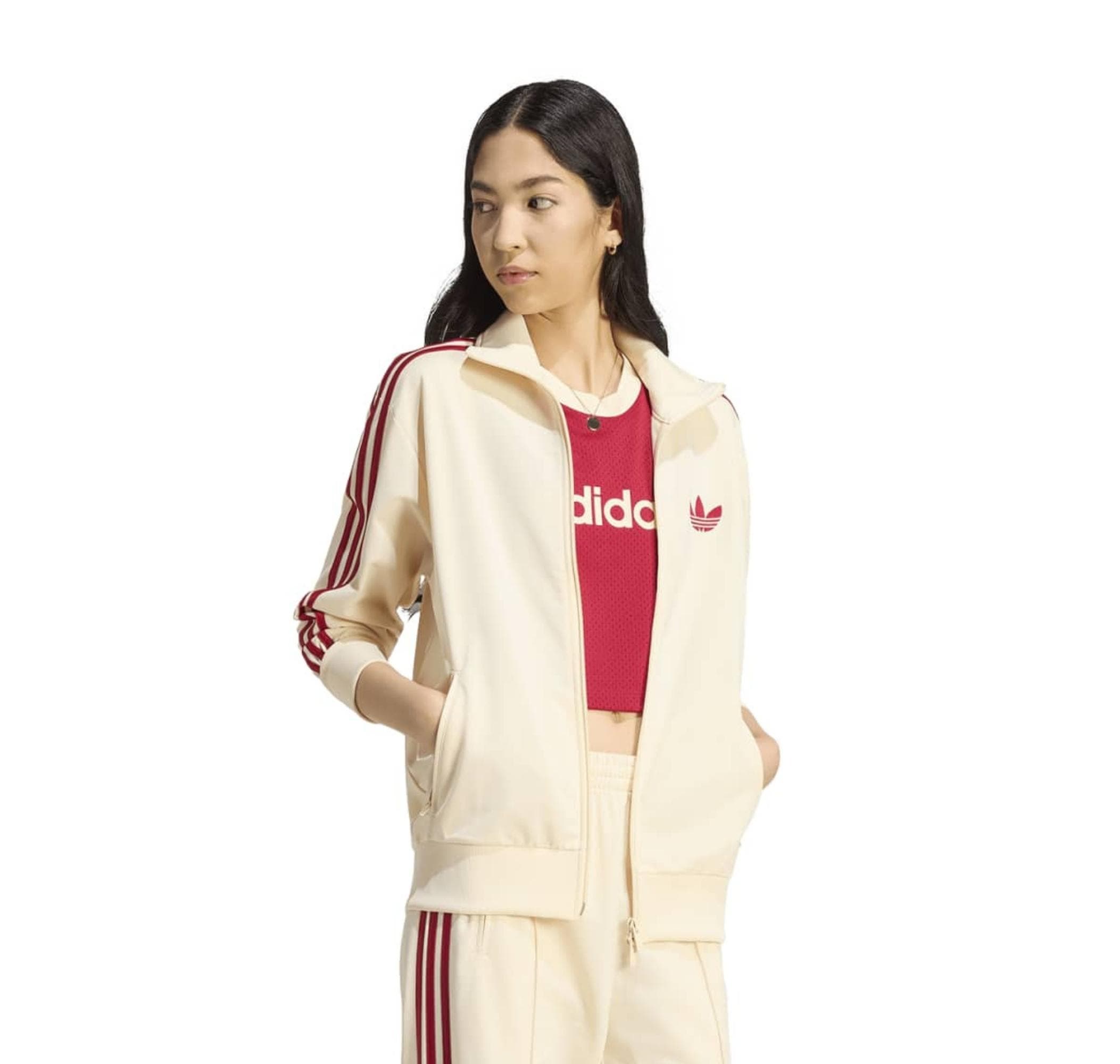 adidas adidas Fb Tt Loose Kadın Ceket Krem - 2