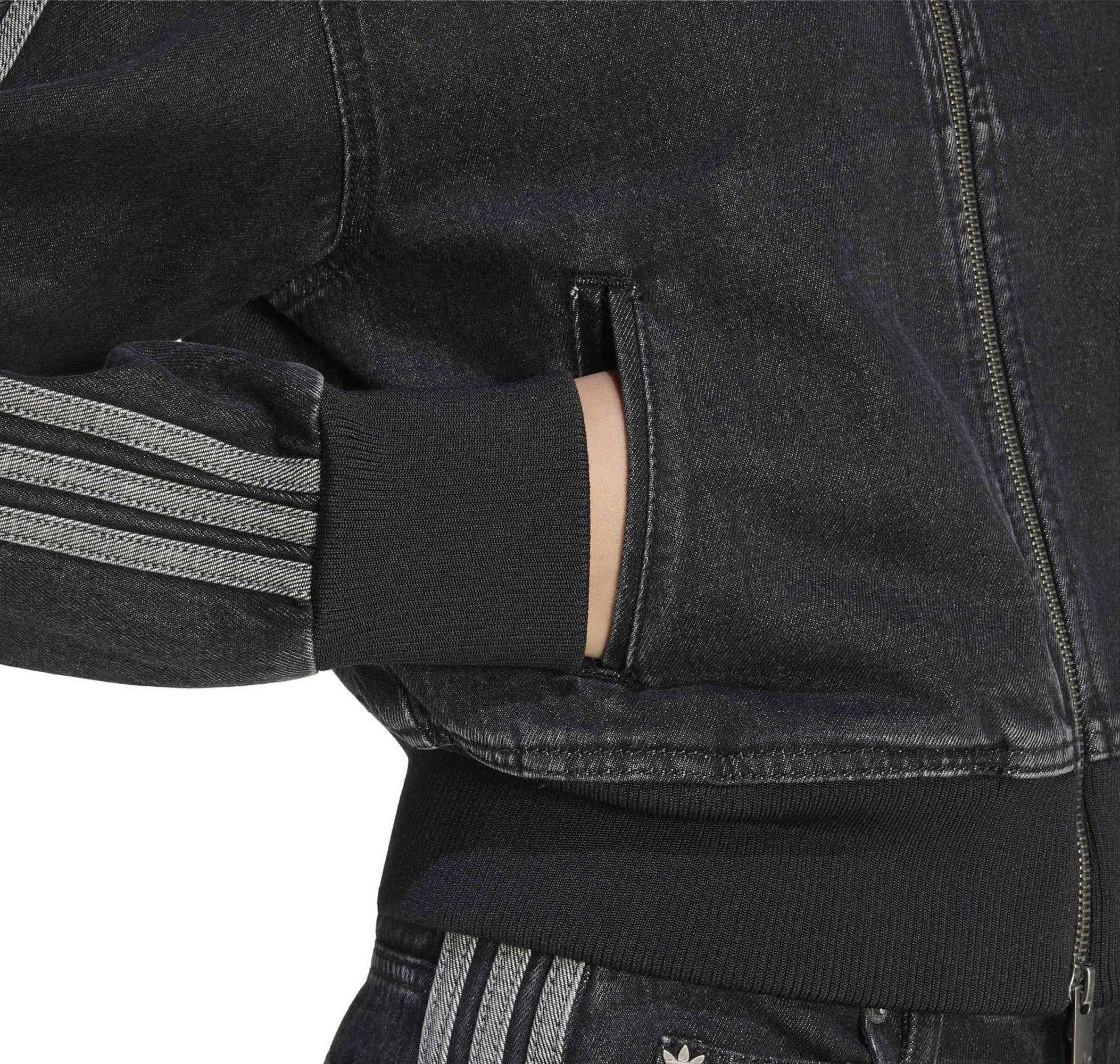 adidas adidas Firebird Denim  Tt D Kadın Ceket Siyah - 4