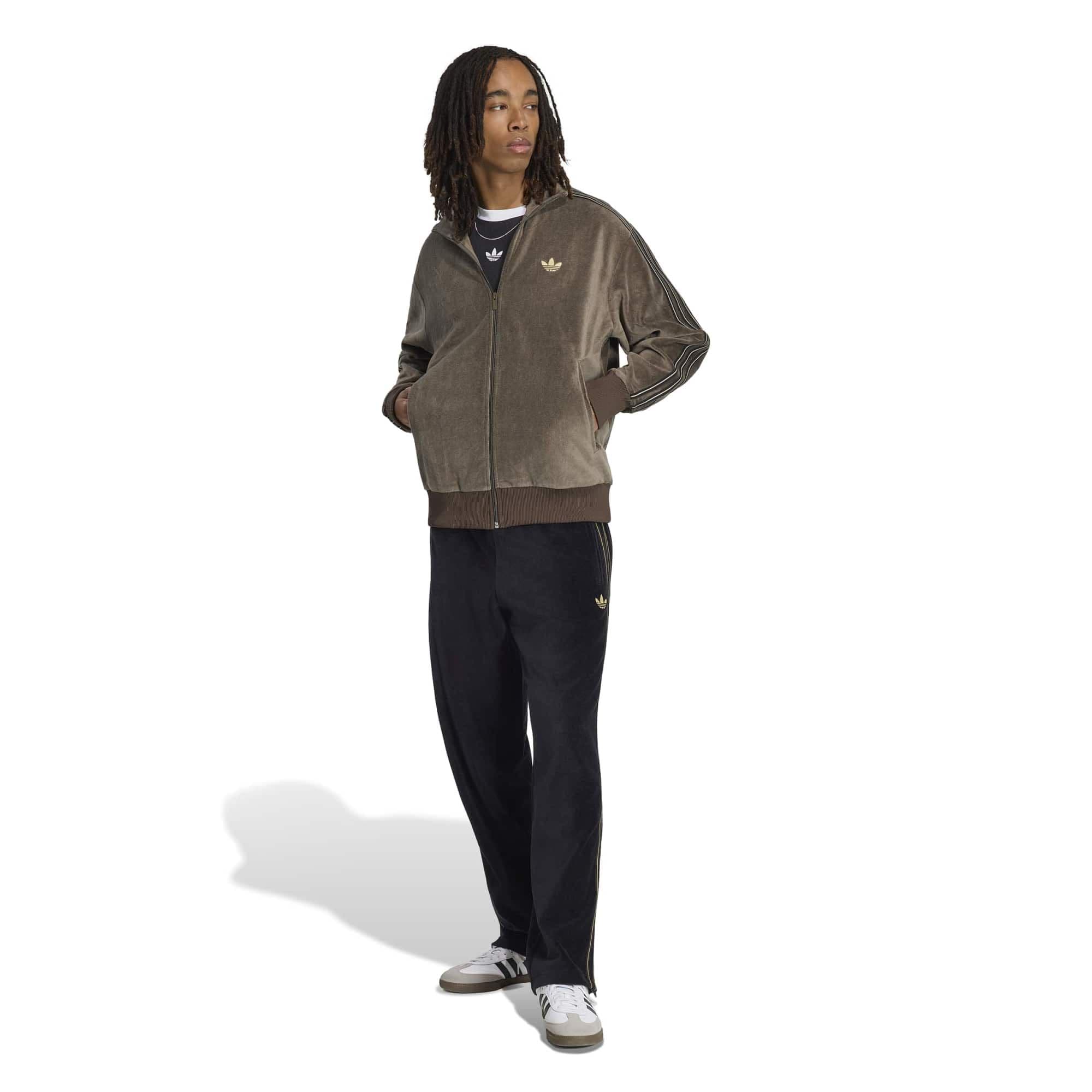 adidas adidas Fırebırd Tt Vel Erkek Ceket Kahve - 4