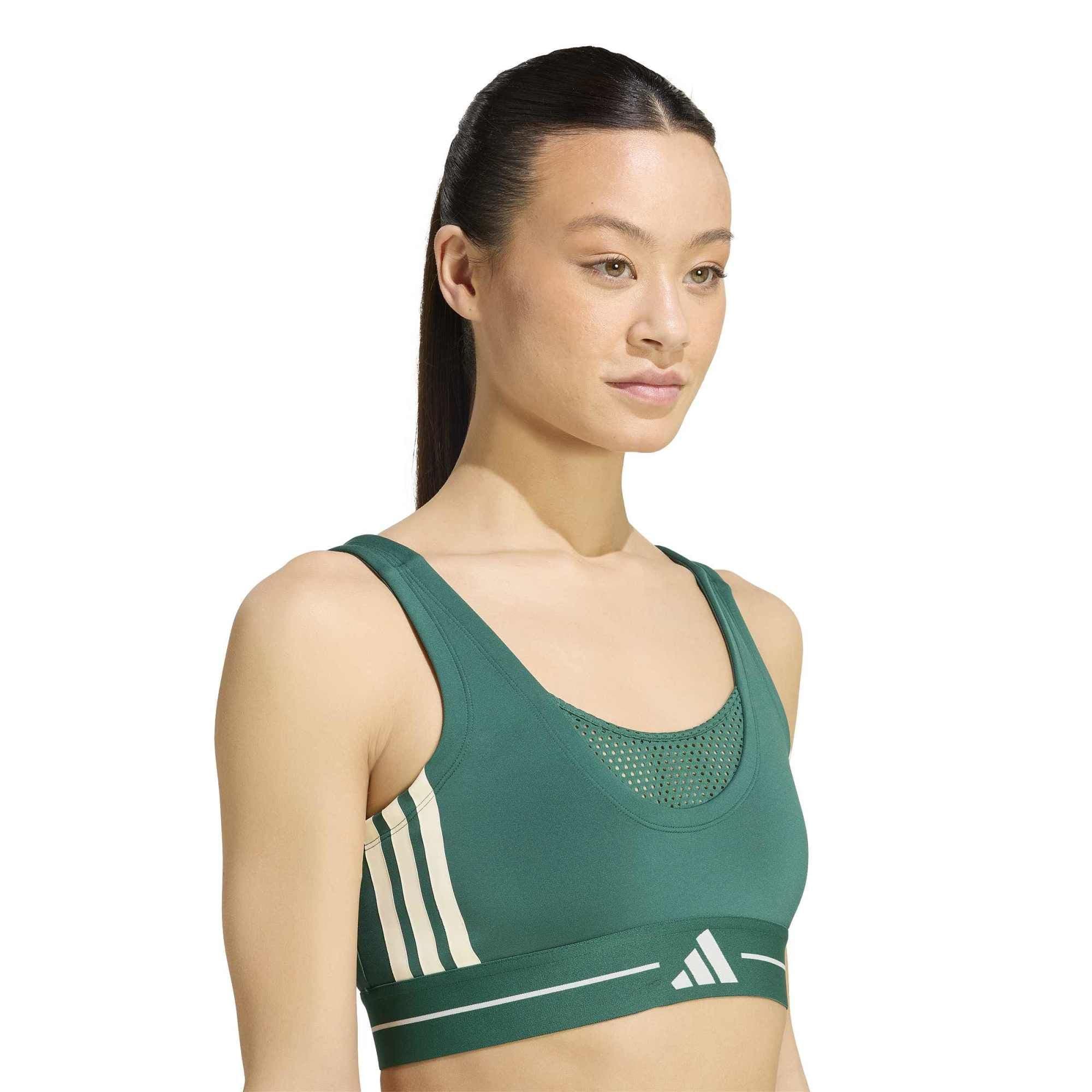 adidas adidas Hyg Bralette D Kadın Büstiyer Yeşil - 3