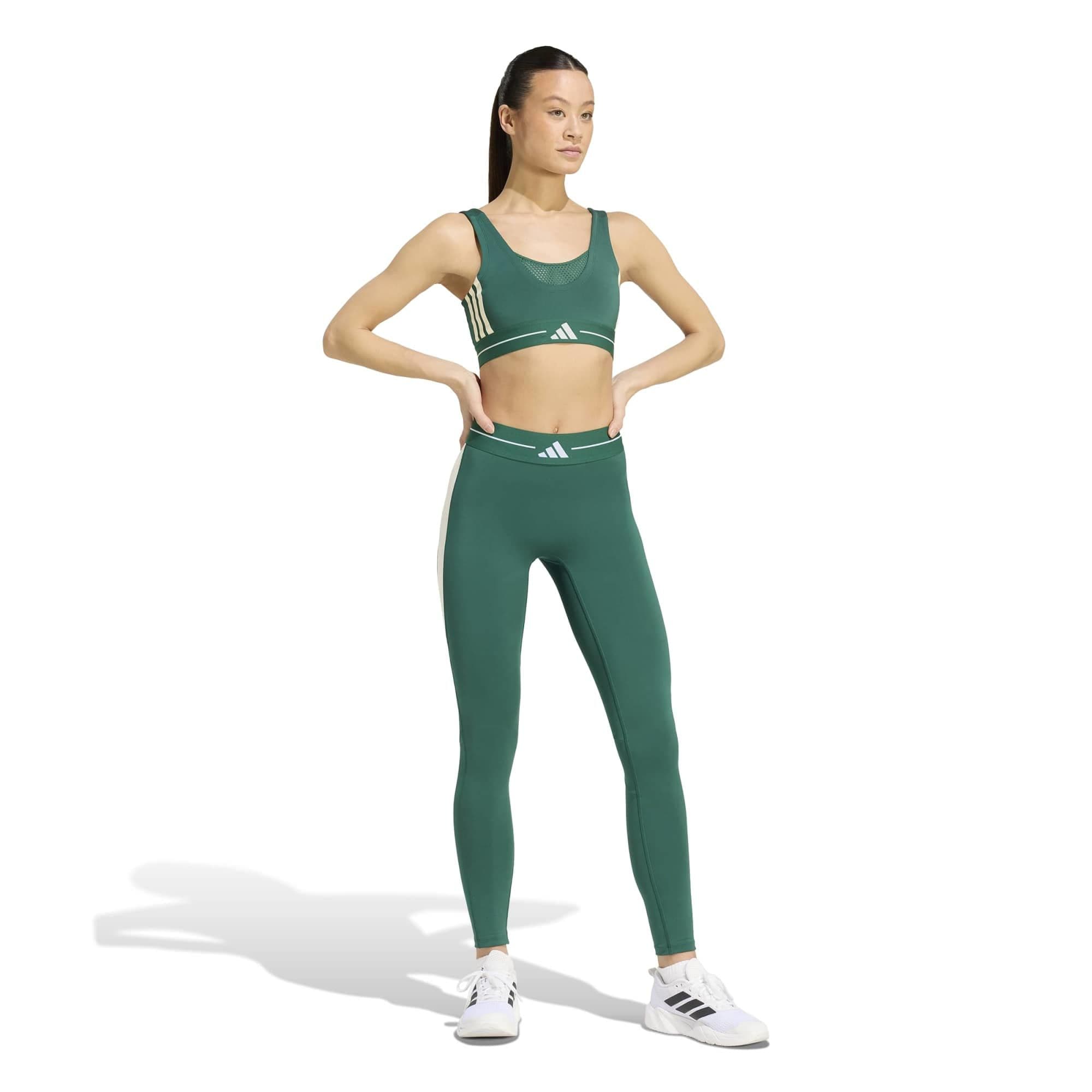 adidas adidas Hyg Bralette D Kadın Büstiyer Yeşil - 5