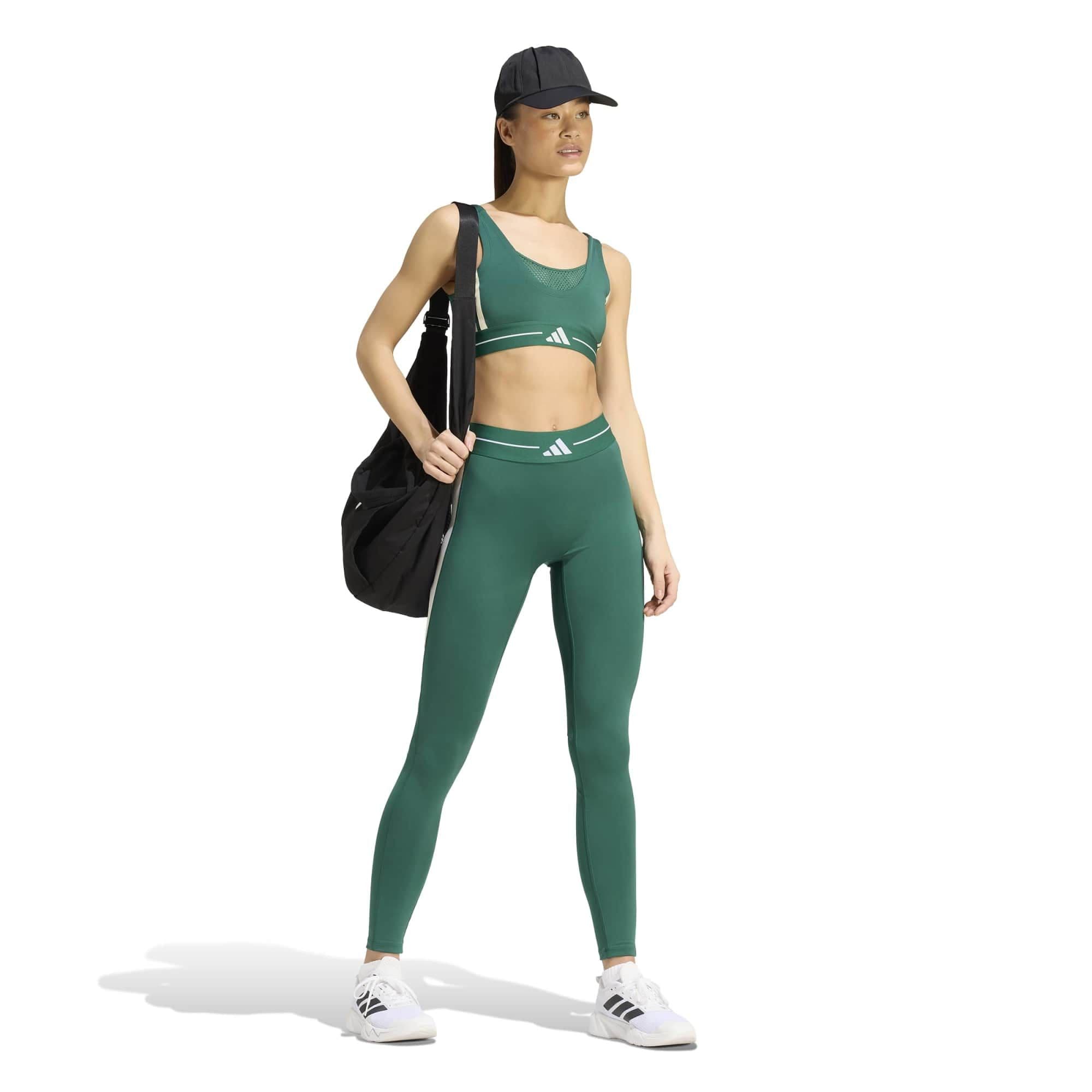 adidas adidas Hyg Bralette D Kadın Büstiyer Yeşil - 6