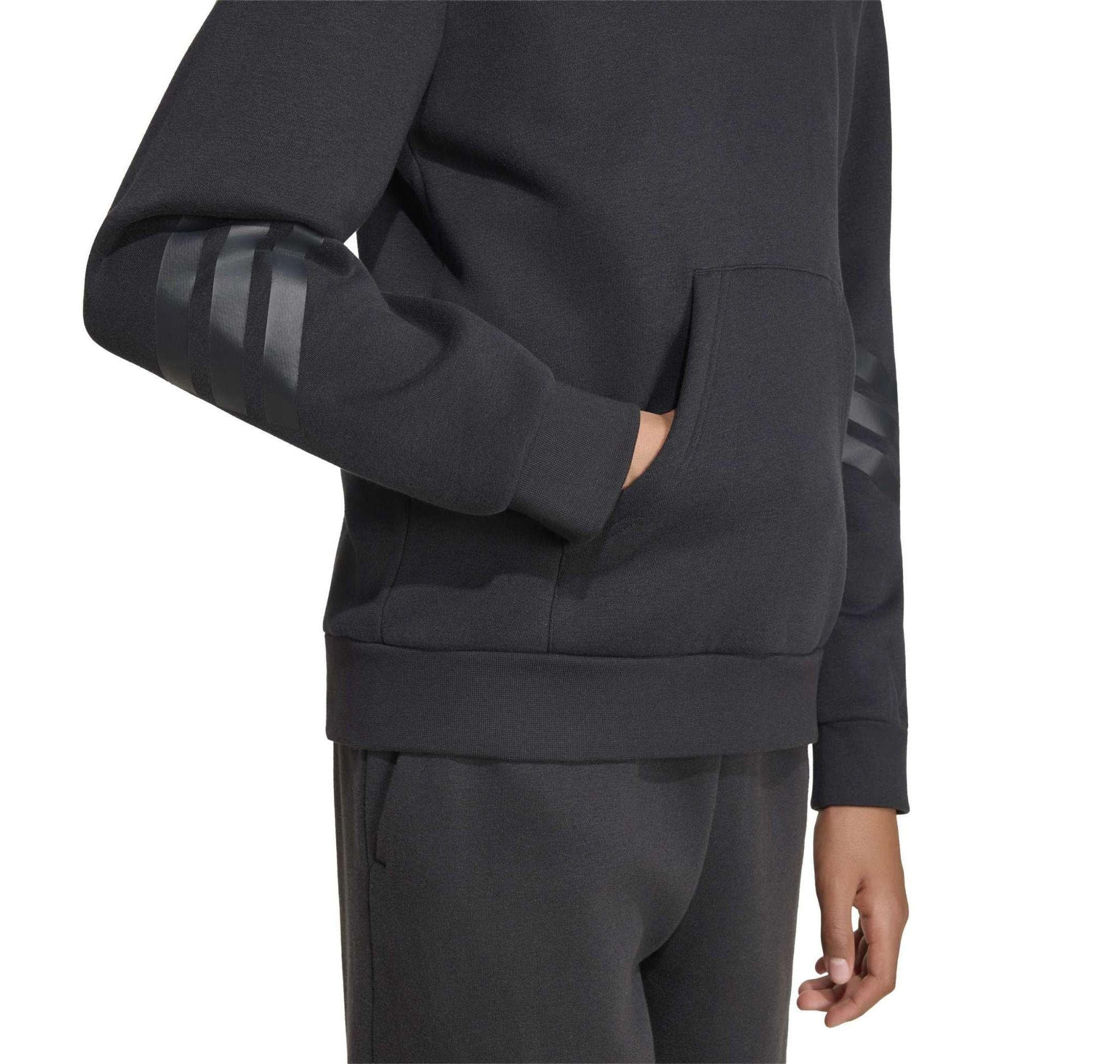 adidas adidas J Fı 3S Hd Çocuk Sweatshirt Siyah - 4