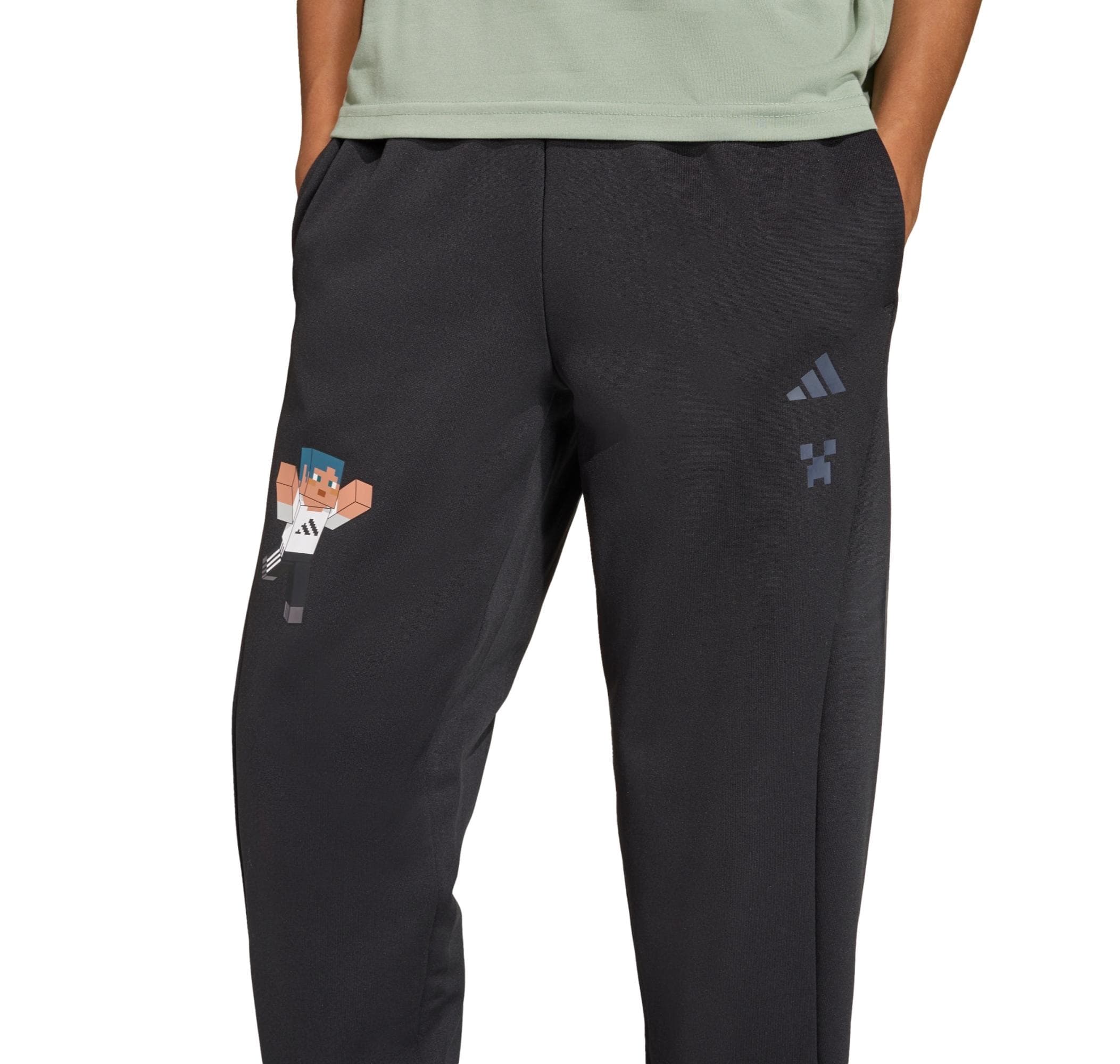 adidas adidas Mınecraft Pant Çocuk Eşofman Altı Siyah - 4