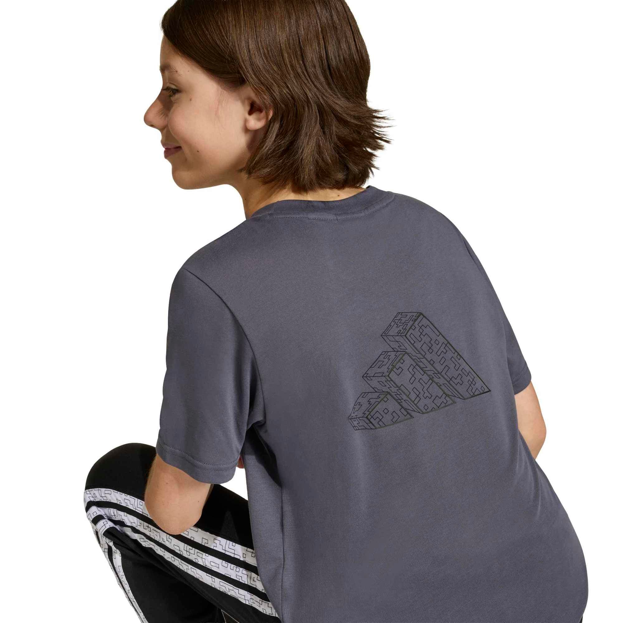 adidas adidas J Mc Tr Tee Çocuk T-Shirt Gri - 4