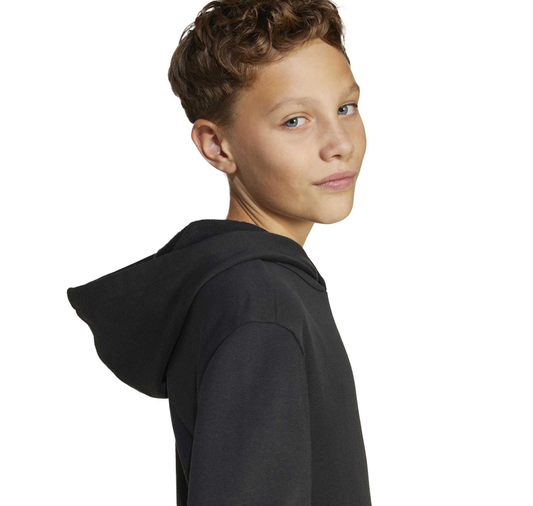 adidas adidas J Sl Fl Hd 225 Çocuk Sweatshirt Siyah - 4
