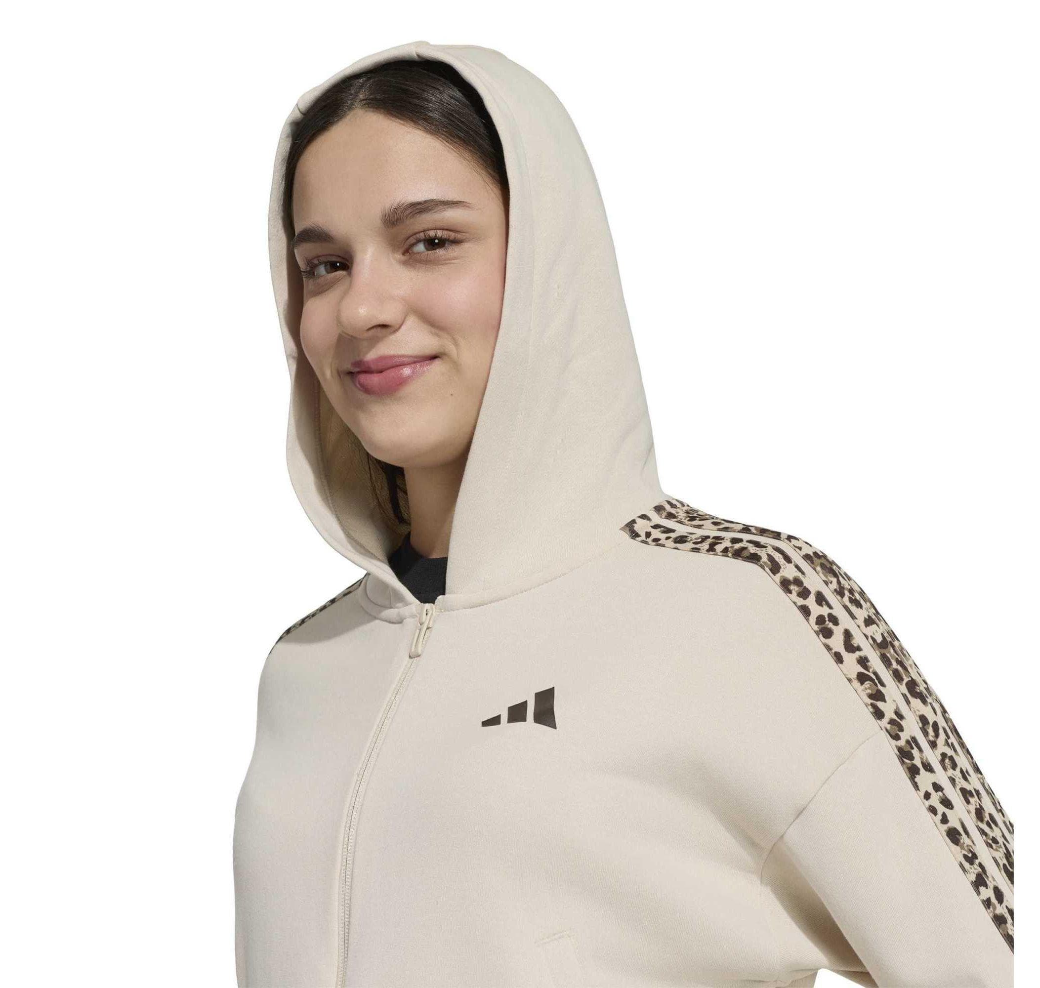 adidas adidas Jg An 3S Ft Fz Çocuk Ceket Bej - 3