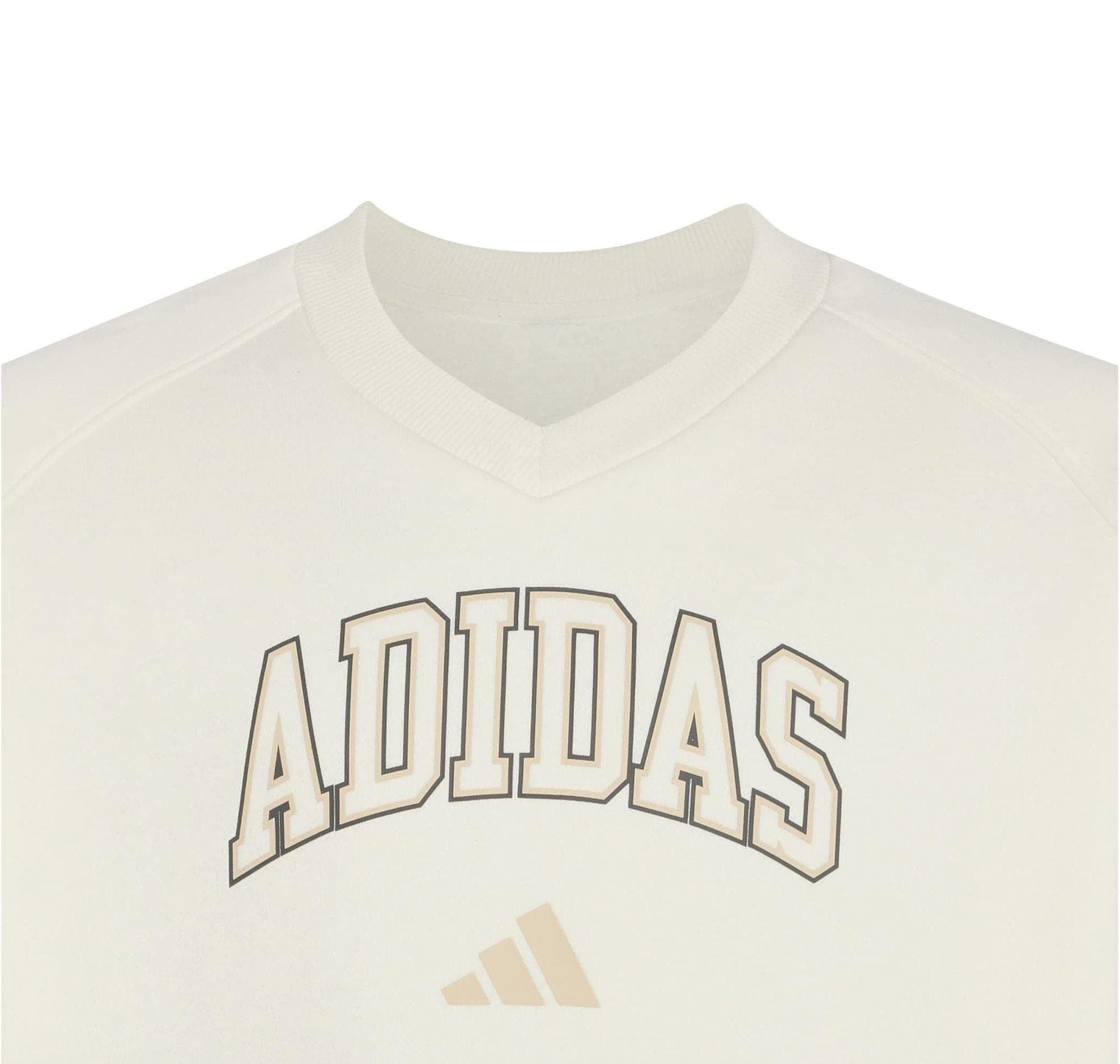 adidas adidas Jg Clgt V-Neck Çocuk Sweatshirt Beyaz - 3