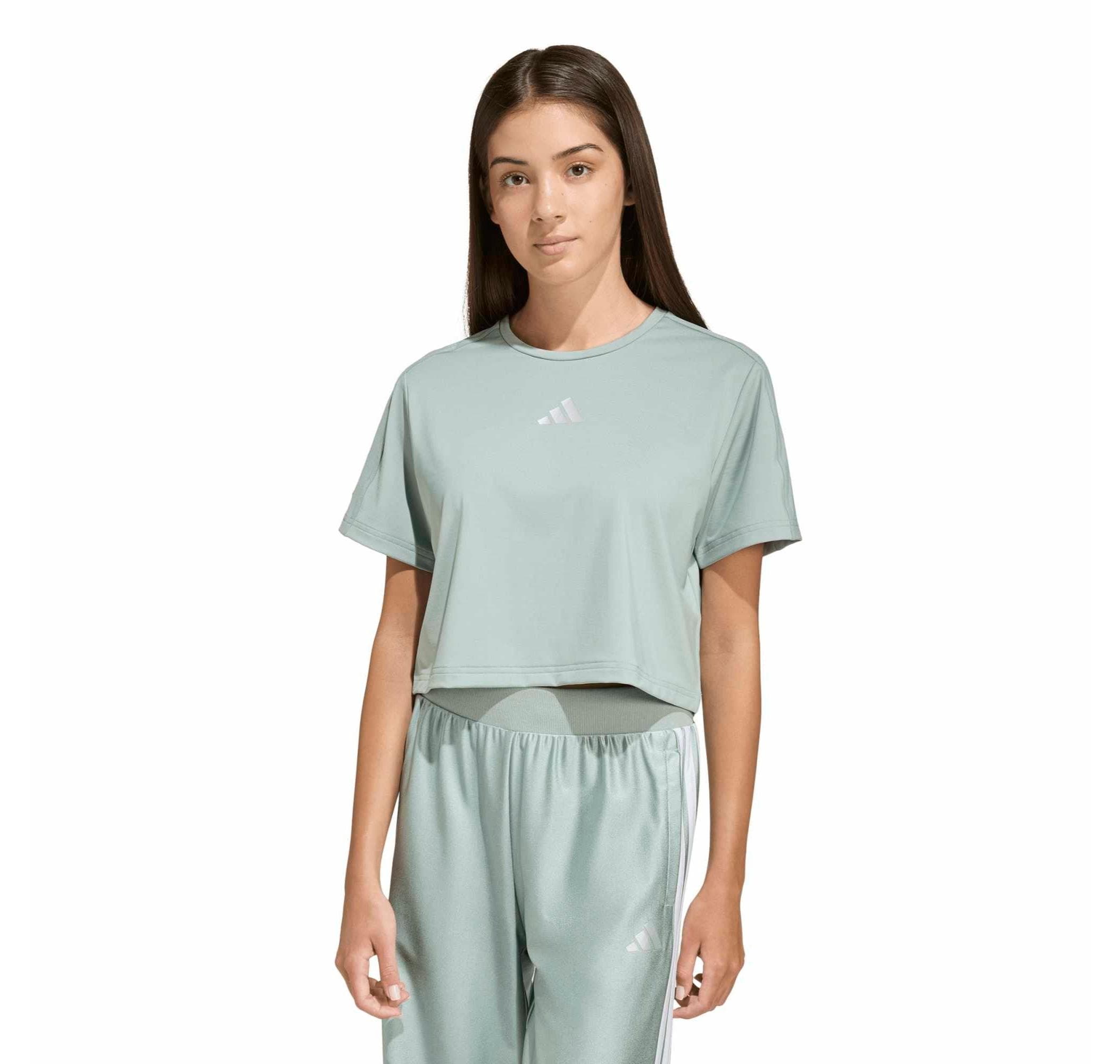 adidas adidas Jg Glam Tee Çocuk T-Shirt Yeşil - 2