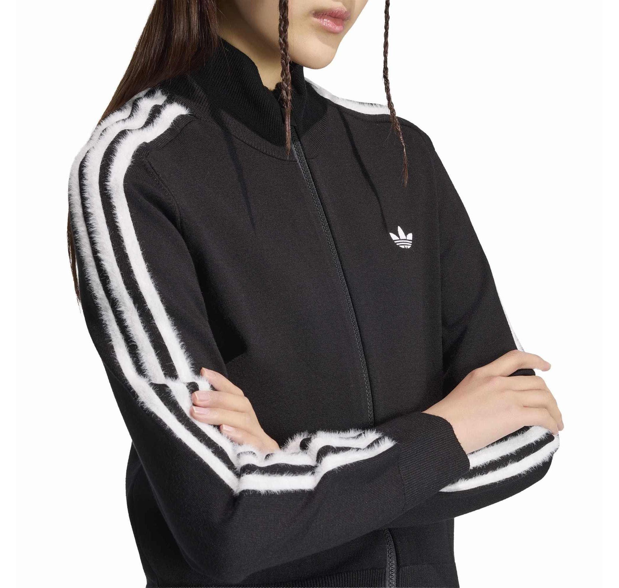 adidas adidas Knıt Fb Tt Kadın Ceket Siyah - 4