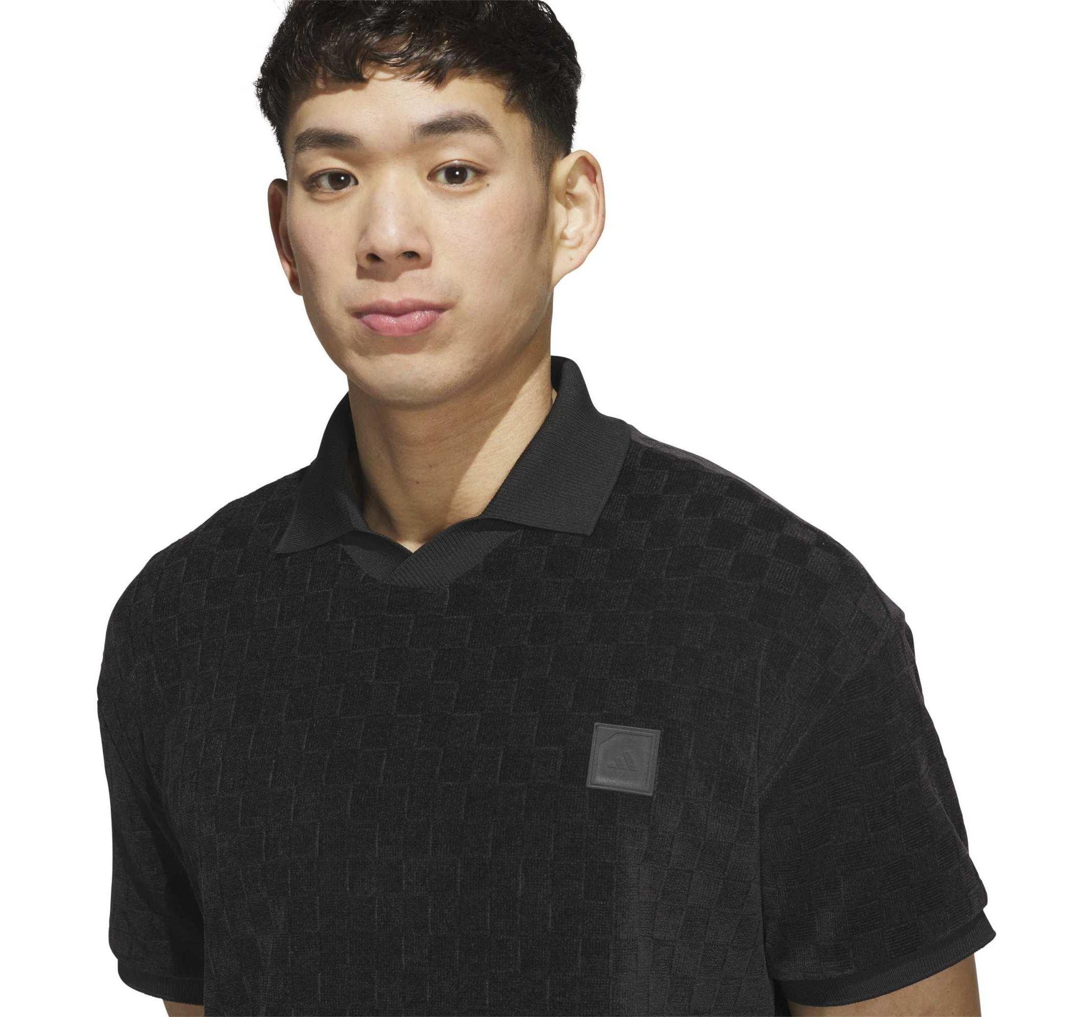 adidas adidas Knıt Ss Polo Erkek T-Shirt Siyah - 3