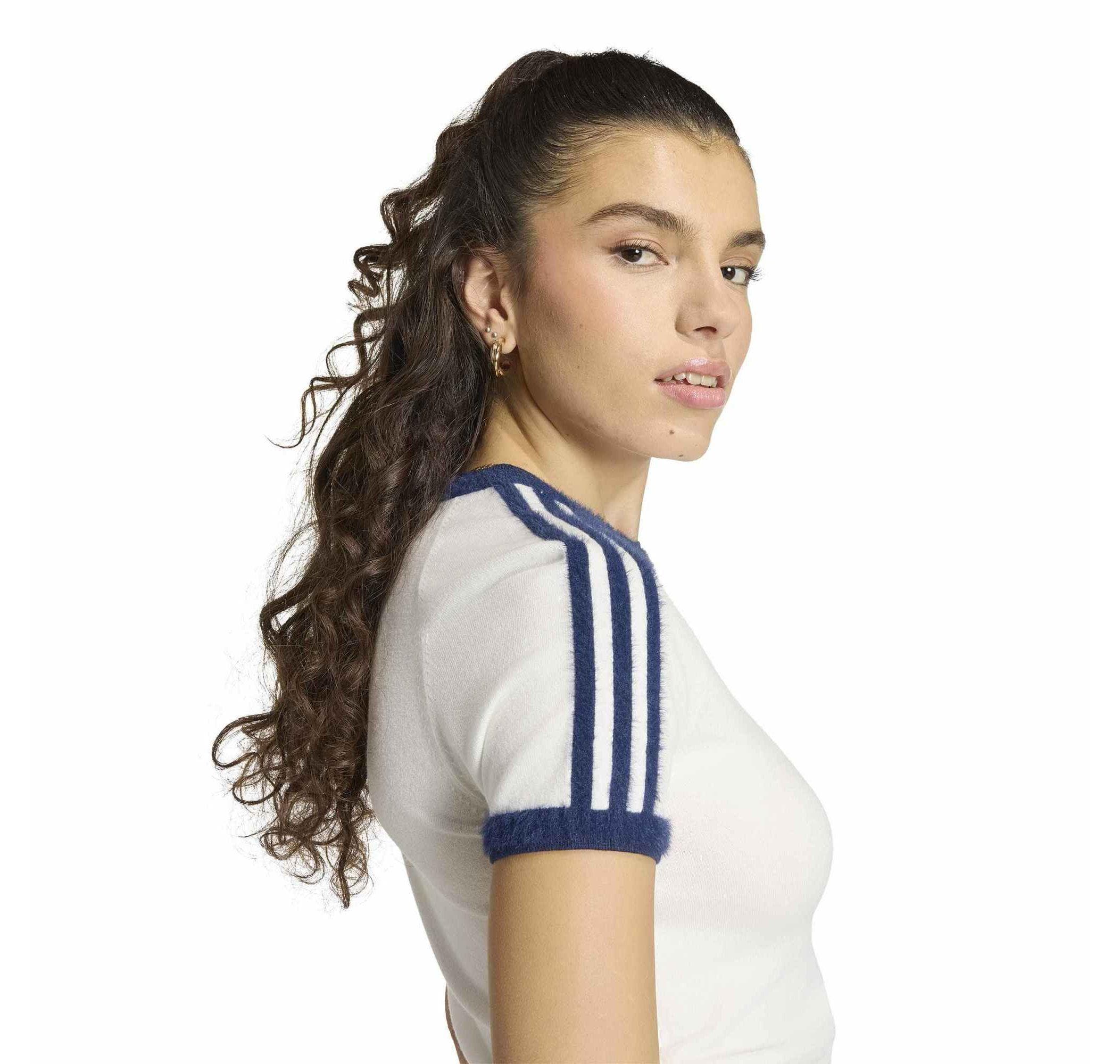 adidas adidas Knıt Tee Kadın T-Shirt Beyaz - 4