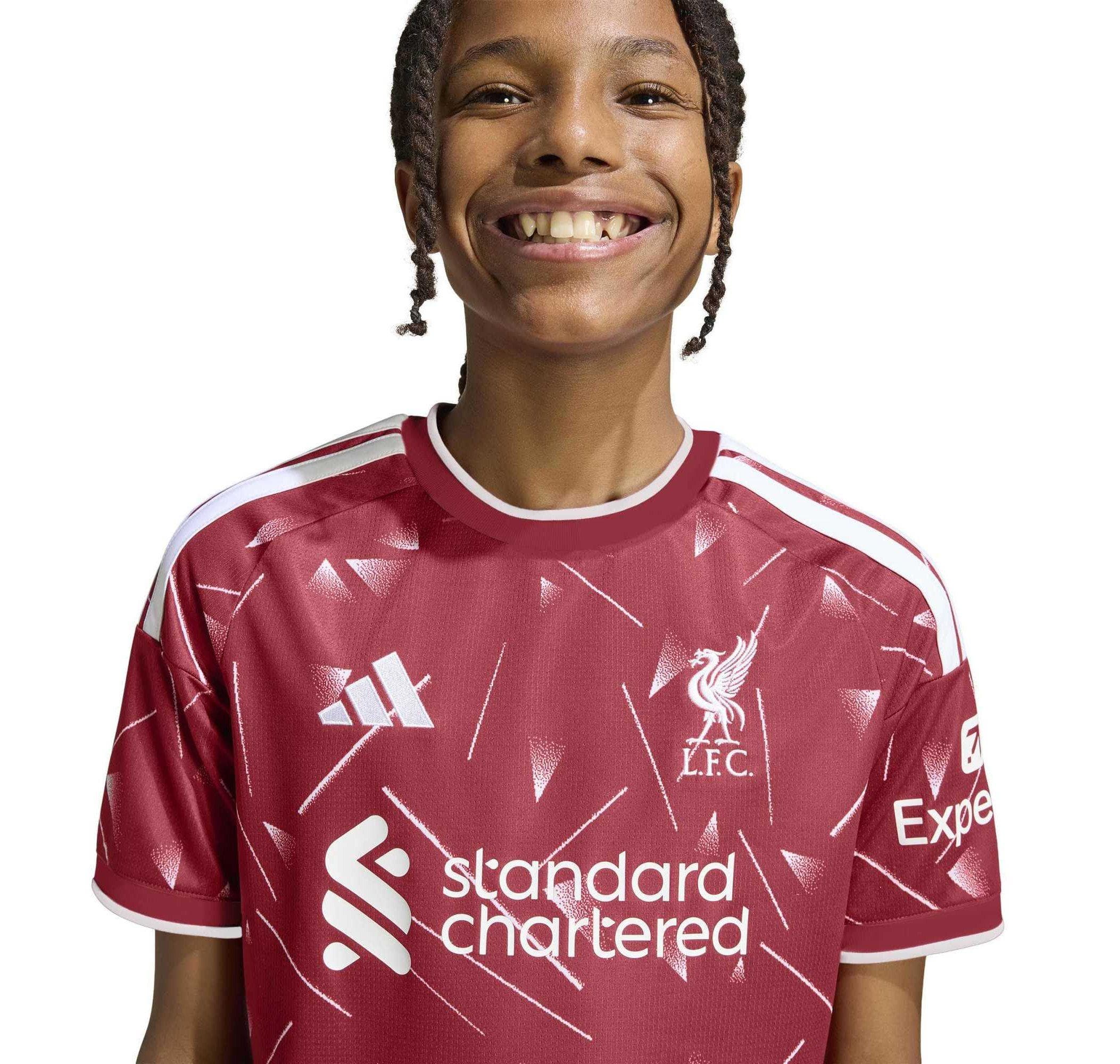 adidas adidas Lfc H Jsy Y Çocuk Forması Bordo - 4