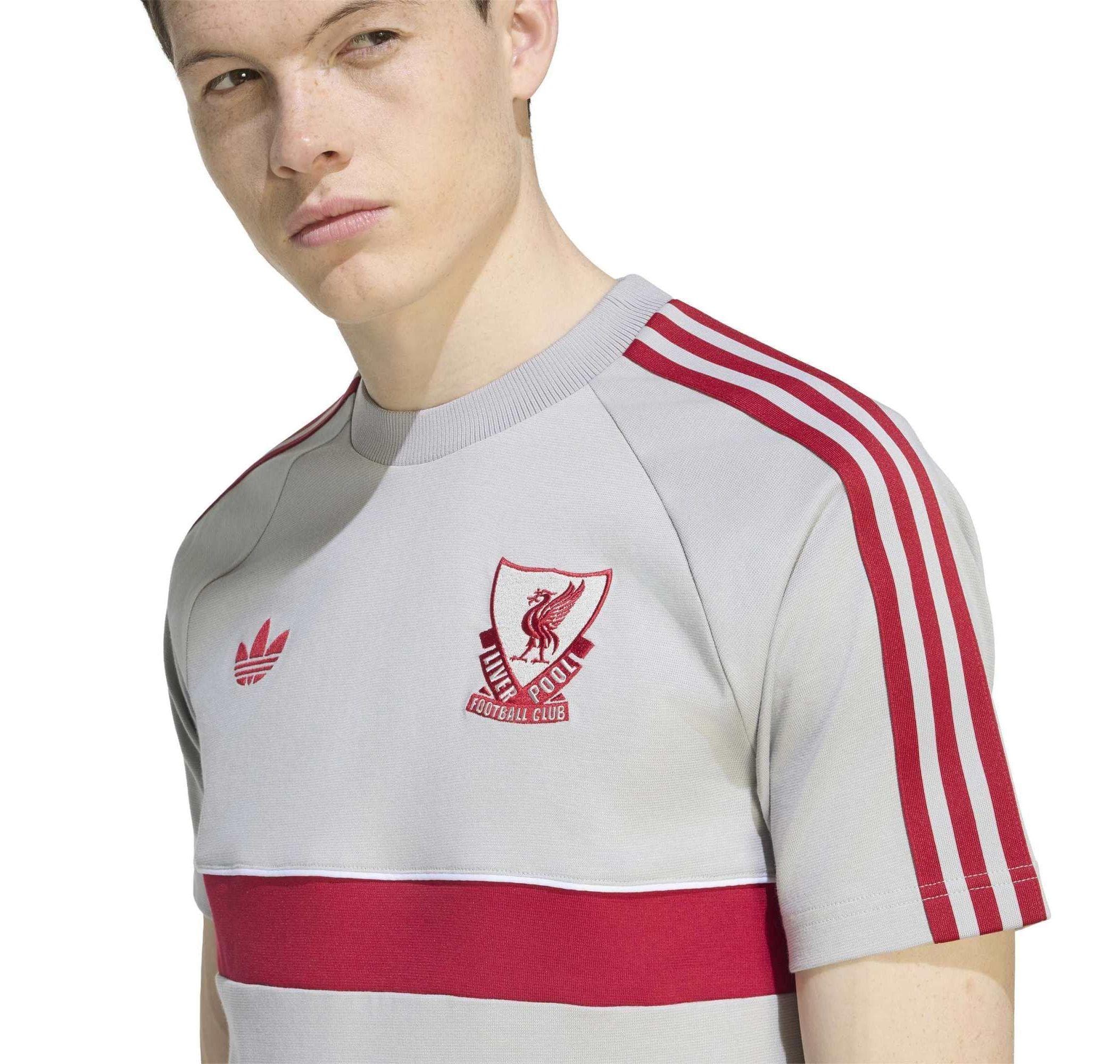 adidas adidas Lfc Og2 Tee Erkek T-Shirt Gri - 4
