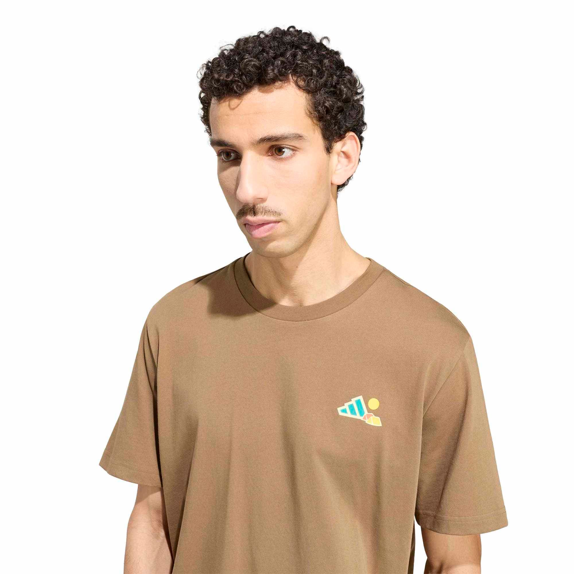 adidas adidas M Camper G T Erkek T-Shirt Kahve - 2