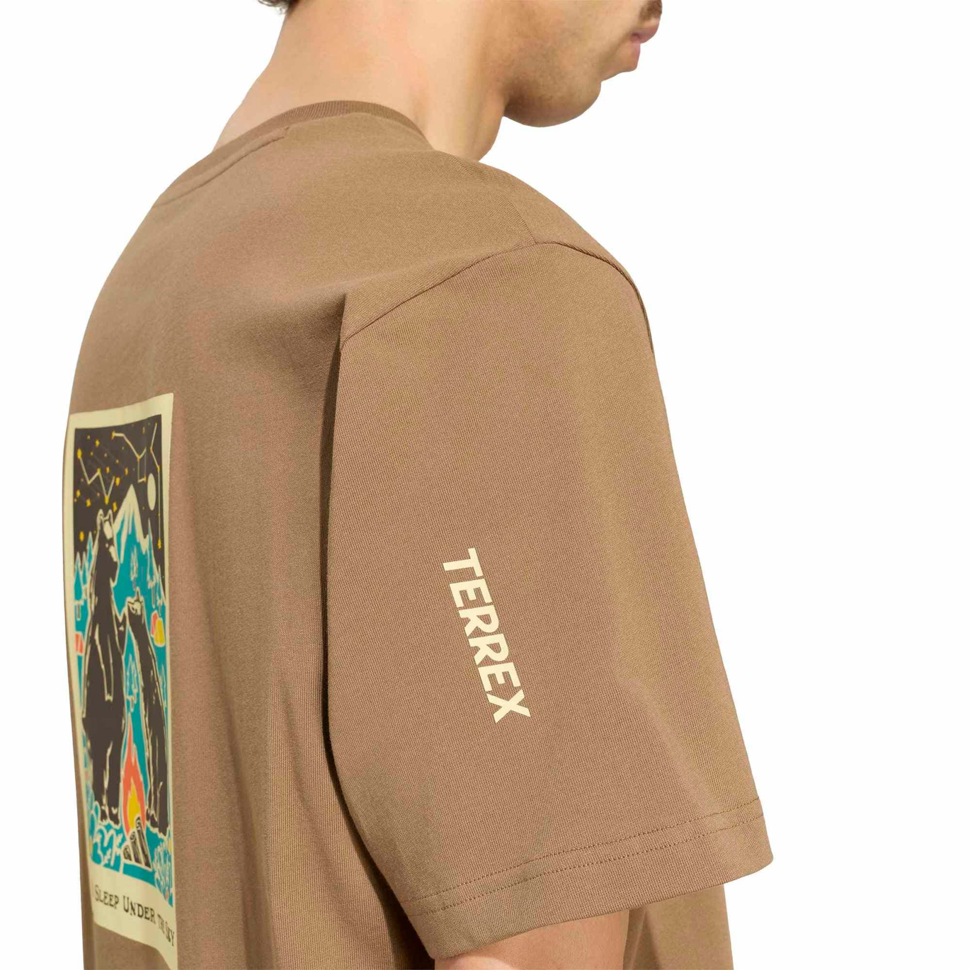adidas adidas M Camper G T Erkek T-Shirt Kahve - 3