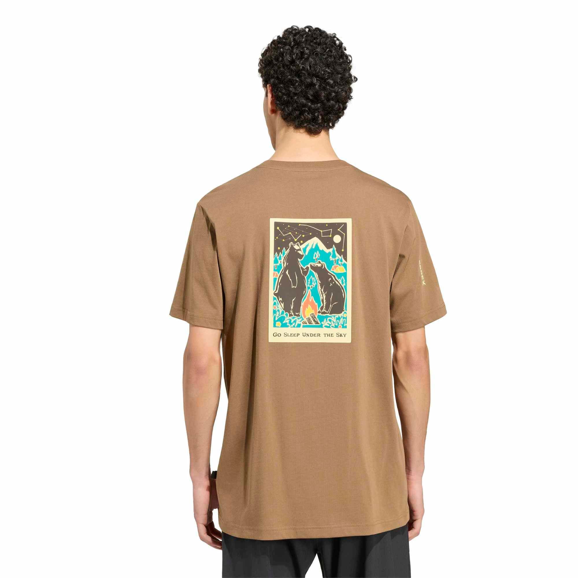 adidas adidas M Camper G T Erkek T-Shirt Kahve - 4