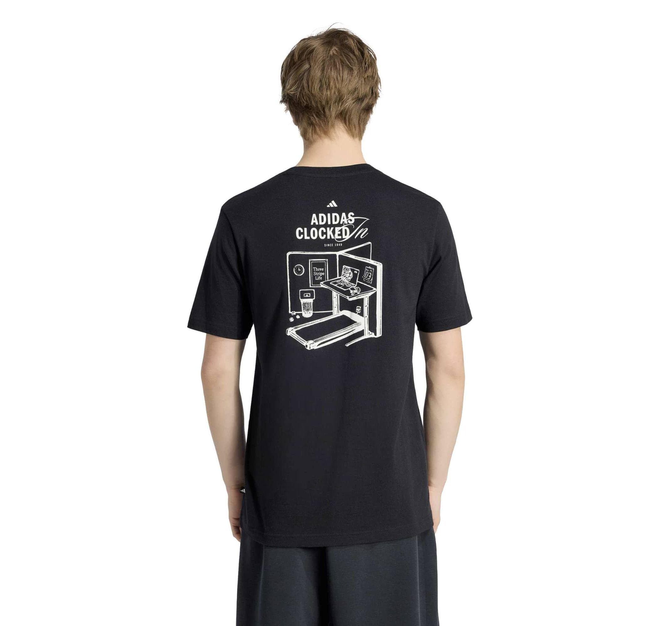 adidas adidas M Clkd I Ofc T Erkek T-Shirt Siyah - 2
