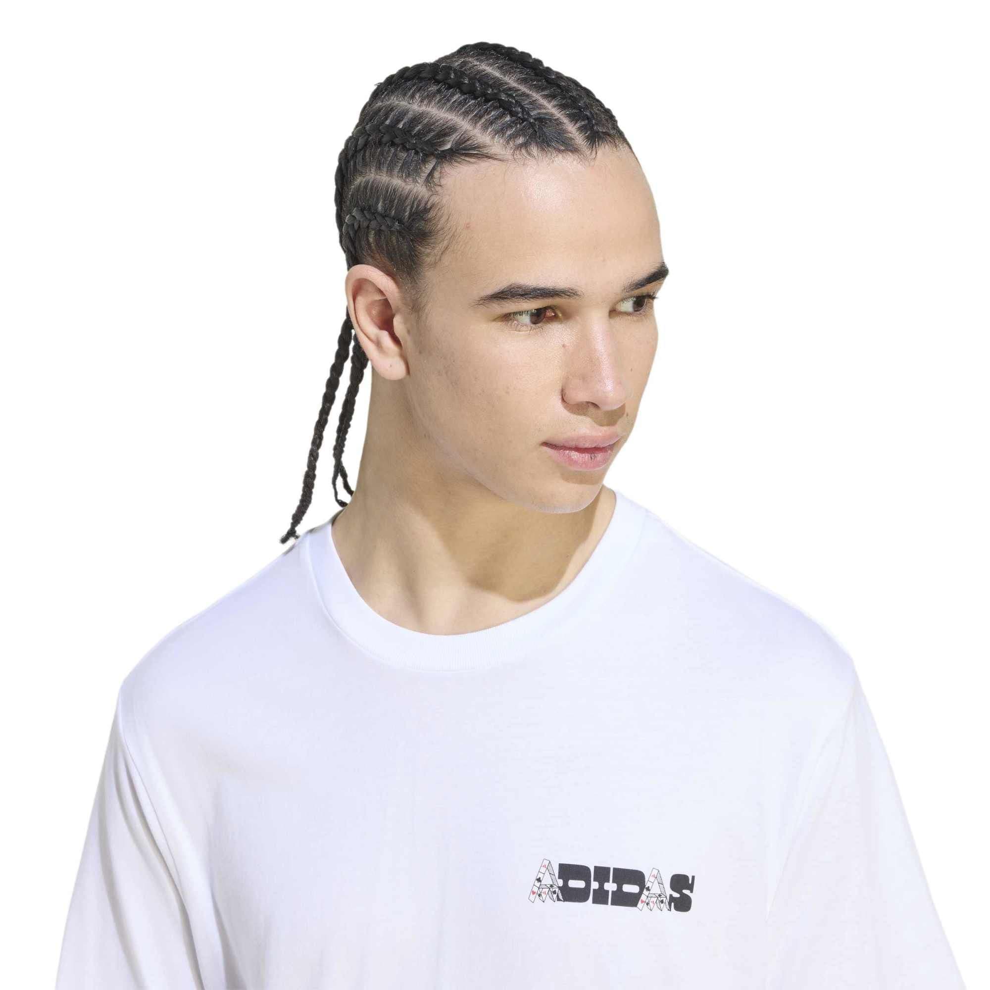 adidas adidas M Nov Card T Erkek T-Shirt Beyaz - 3
