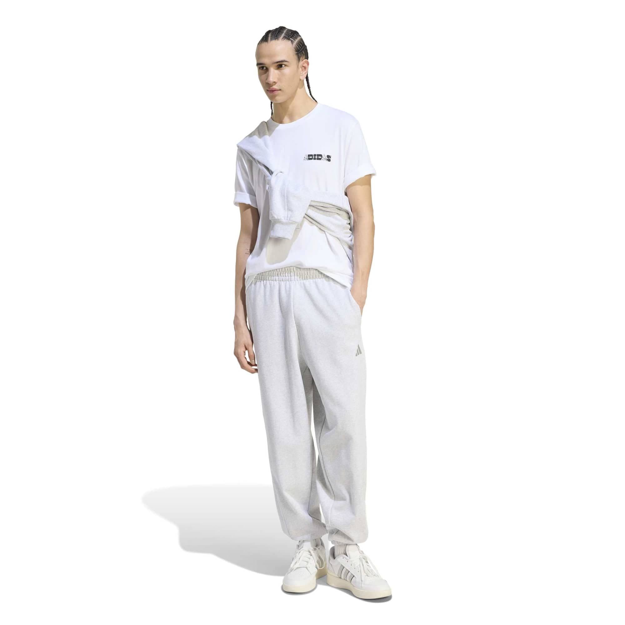 adidas adidas M Nov Card T Erkek T-Shirt Beyaz - 5
