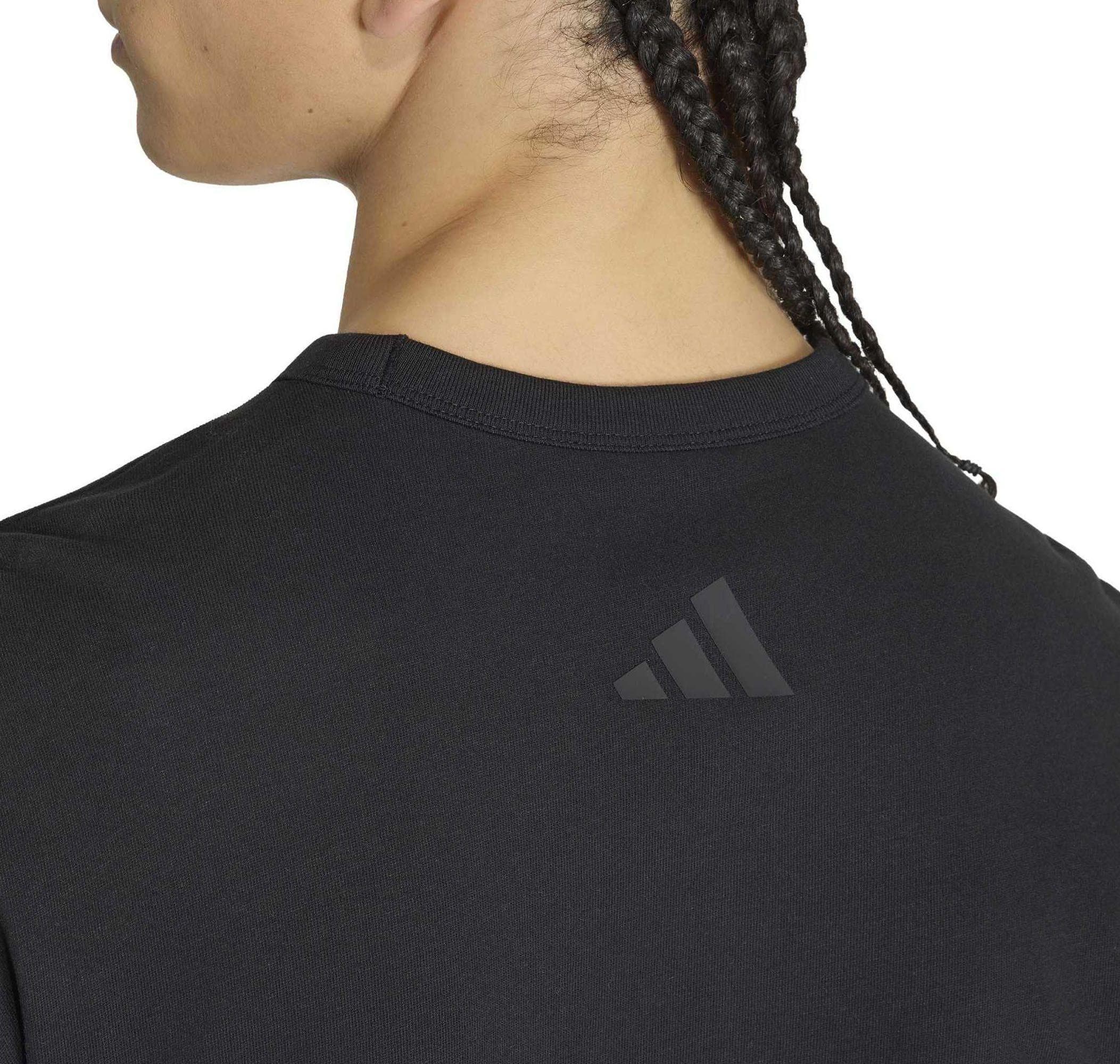 adidas adidas M Sl Gfx T Erkek T-Shirt Siyah - 4