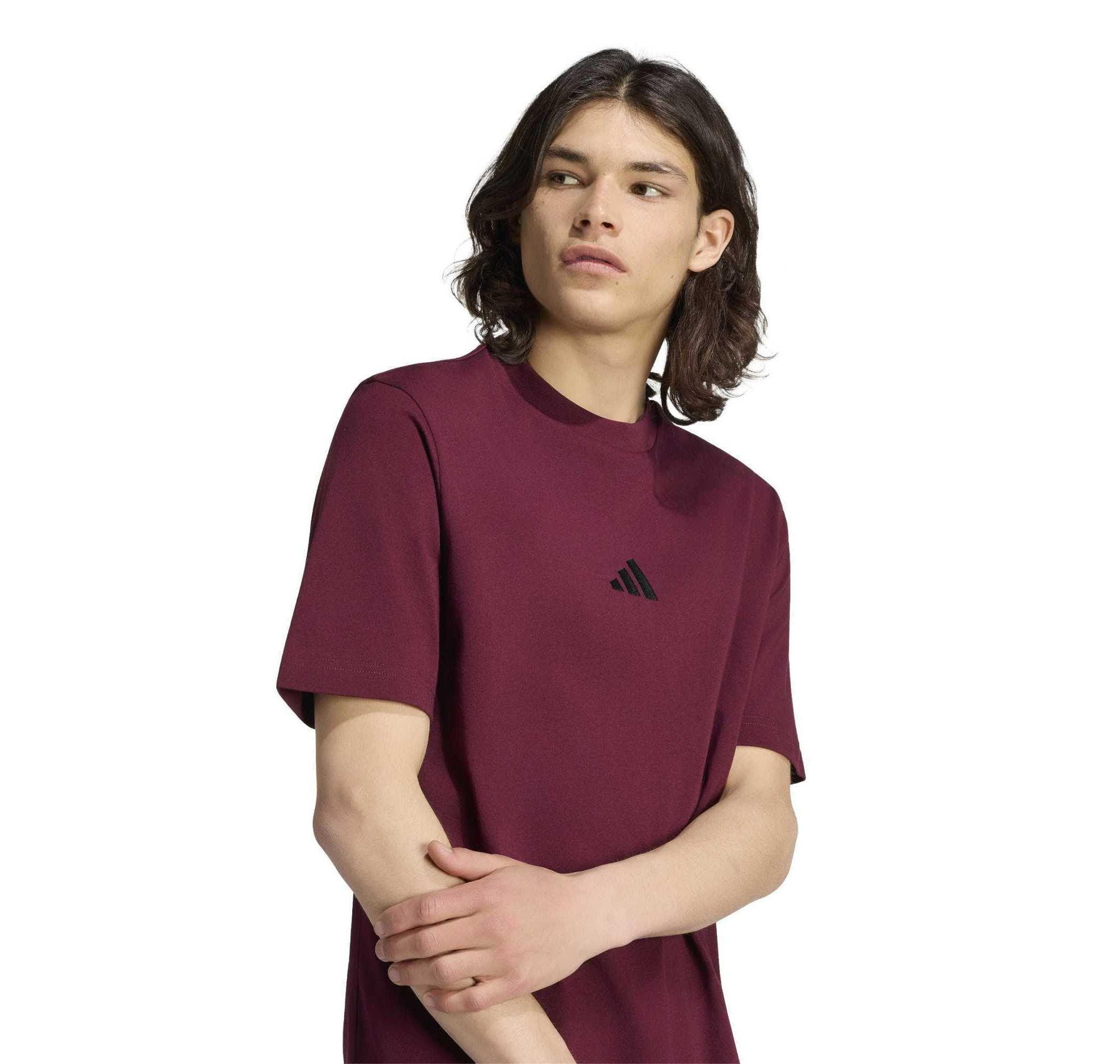 adidas adidas M Sl Sj T Erkek T-Shirt Bordo - 4