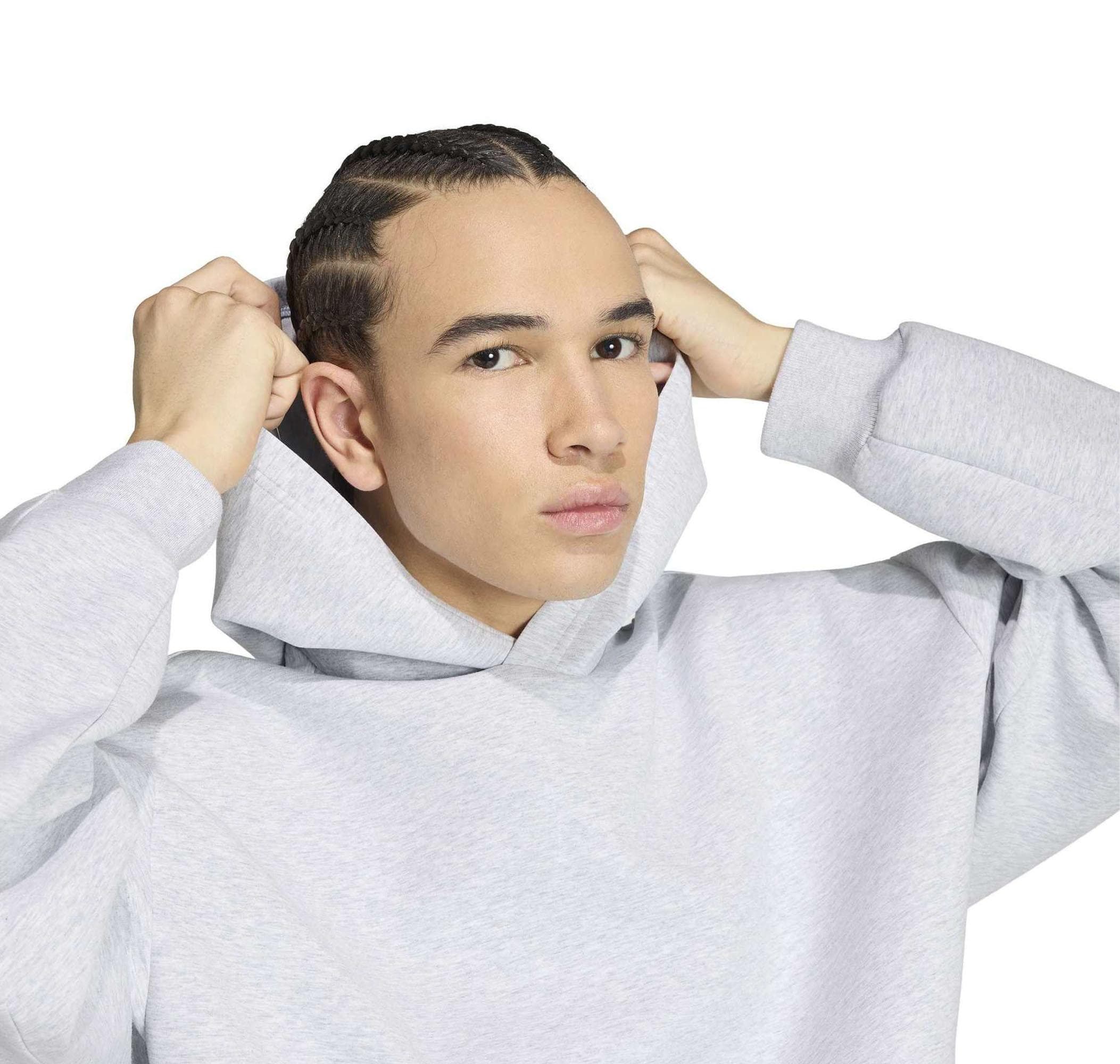 adidas adidas M Sl Sk Hd Erkek Sweatshirt Gri - 5