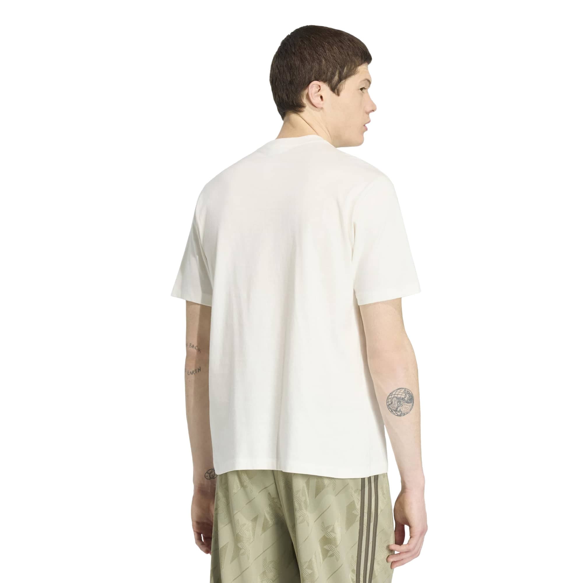 adidas adidas Monogram Tee Erkek T-Shirt Beyaz - 2