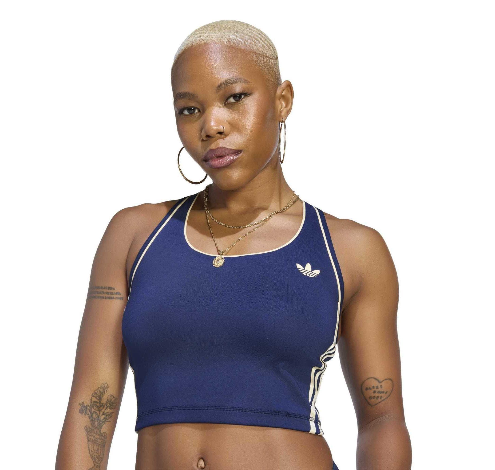 adidas adidas Og Sp Tank Kadın Büstiyer Mavi - 3