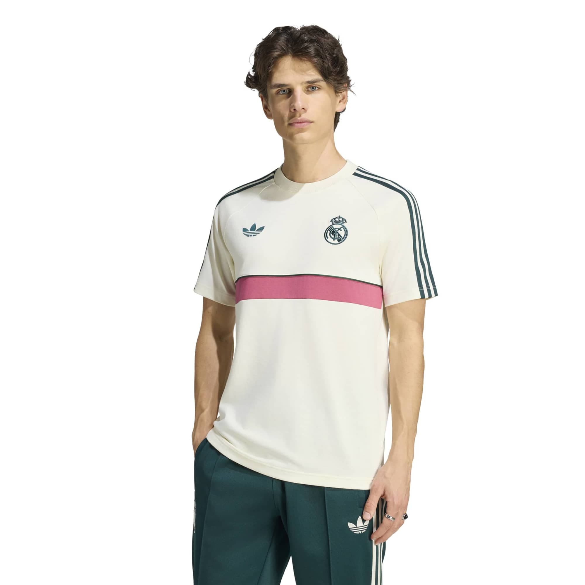 adidas adidas Real Madrid Og2 Tee Erkek T-Shirt Bej