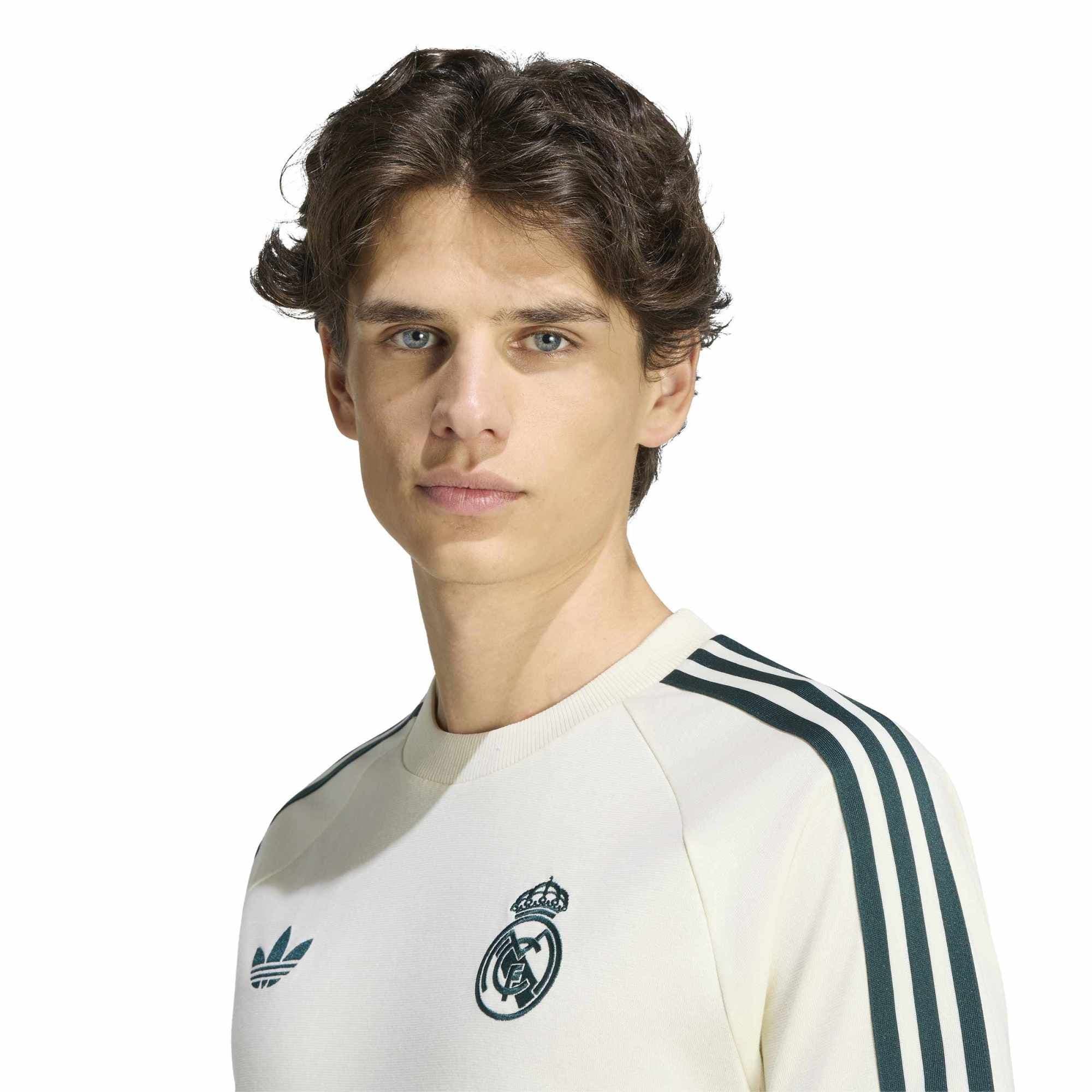 adidas adidas Real Madrid Og2 Tee Erkek T-Shirt Bej - 3