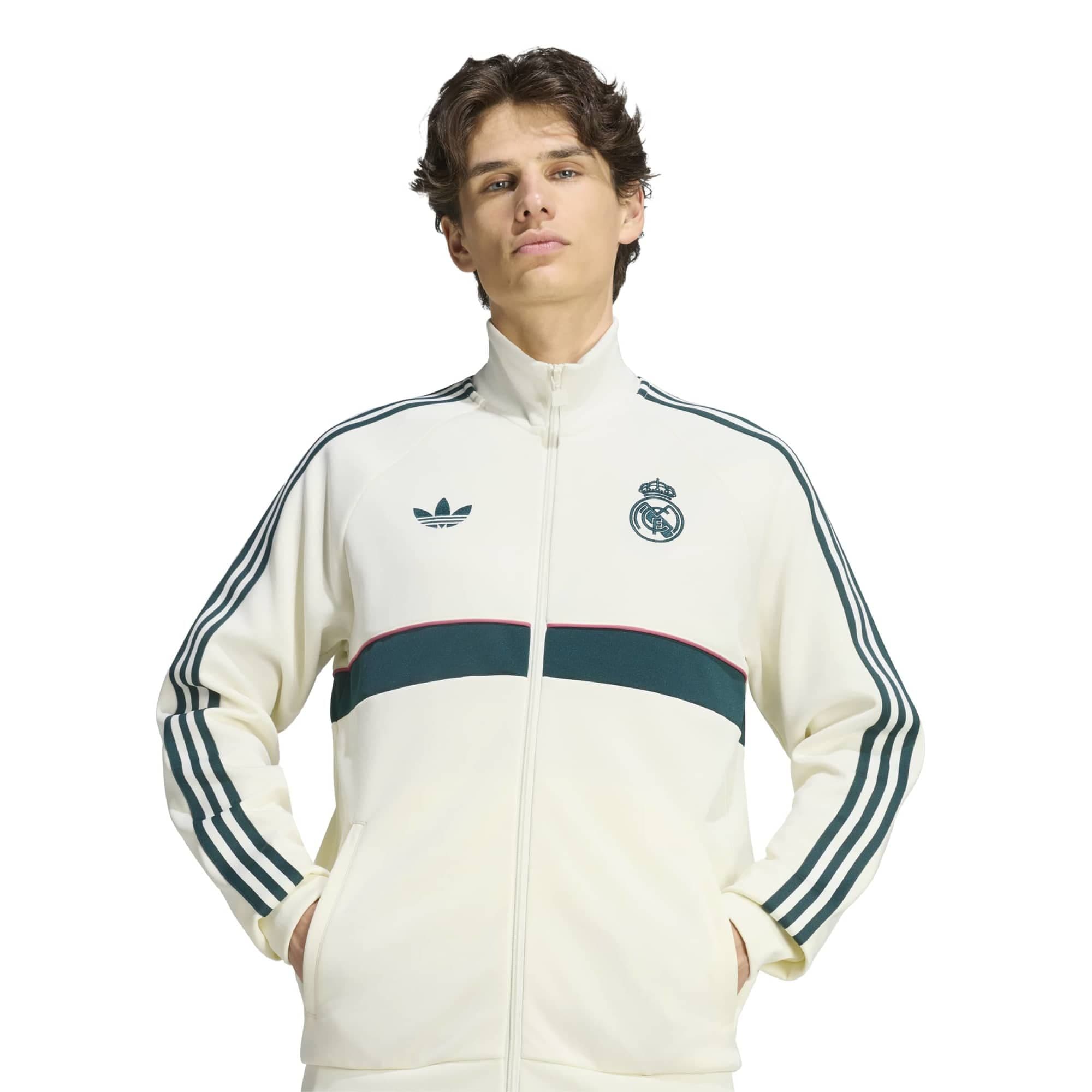 adidas adidas Real Madrid Og2 Tt Erkek Ceket Bej - 4