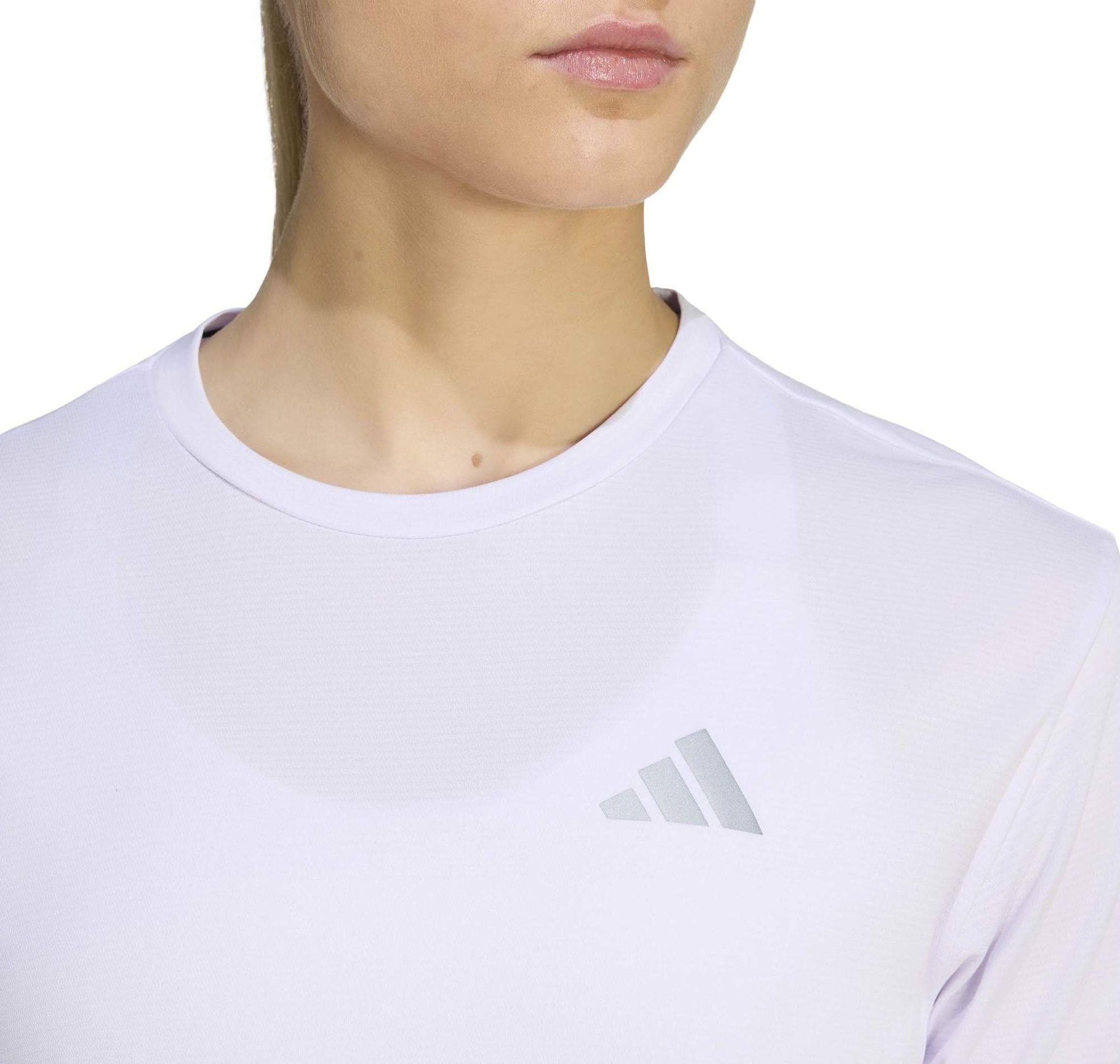 adidas adidas Run Ess Tee W Kadın T-Shirt Mor - 4