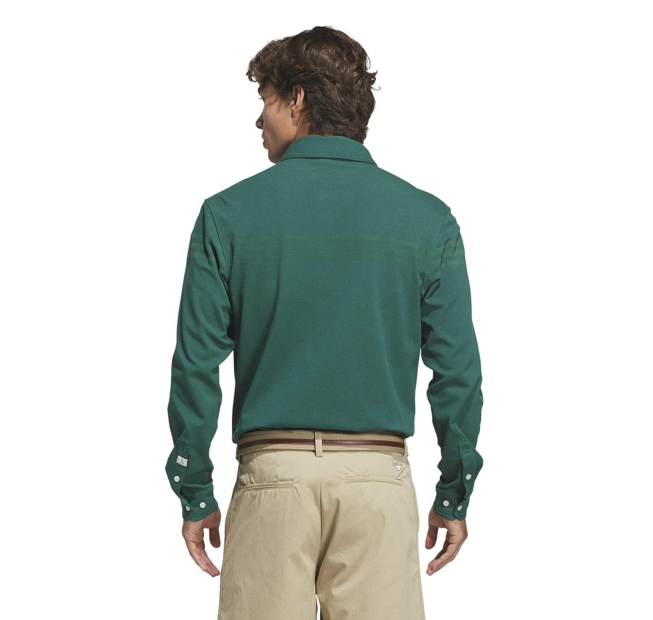 adidas adidas S Ls Button Up Erkek Gömlek Yeşil - 2
